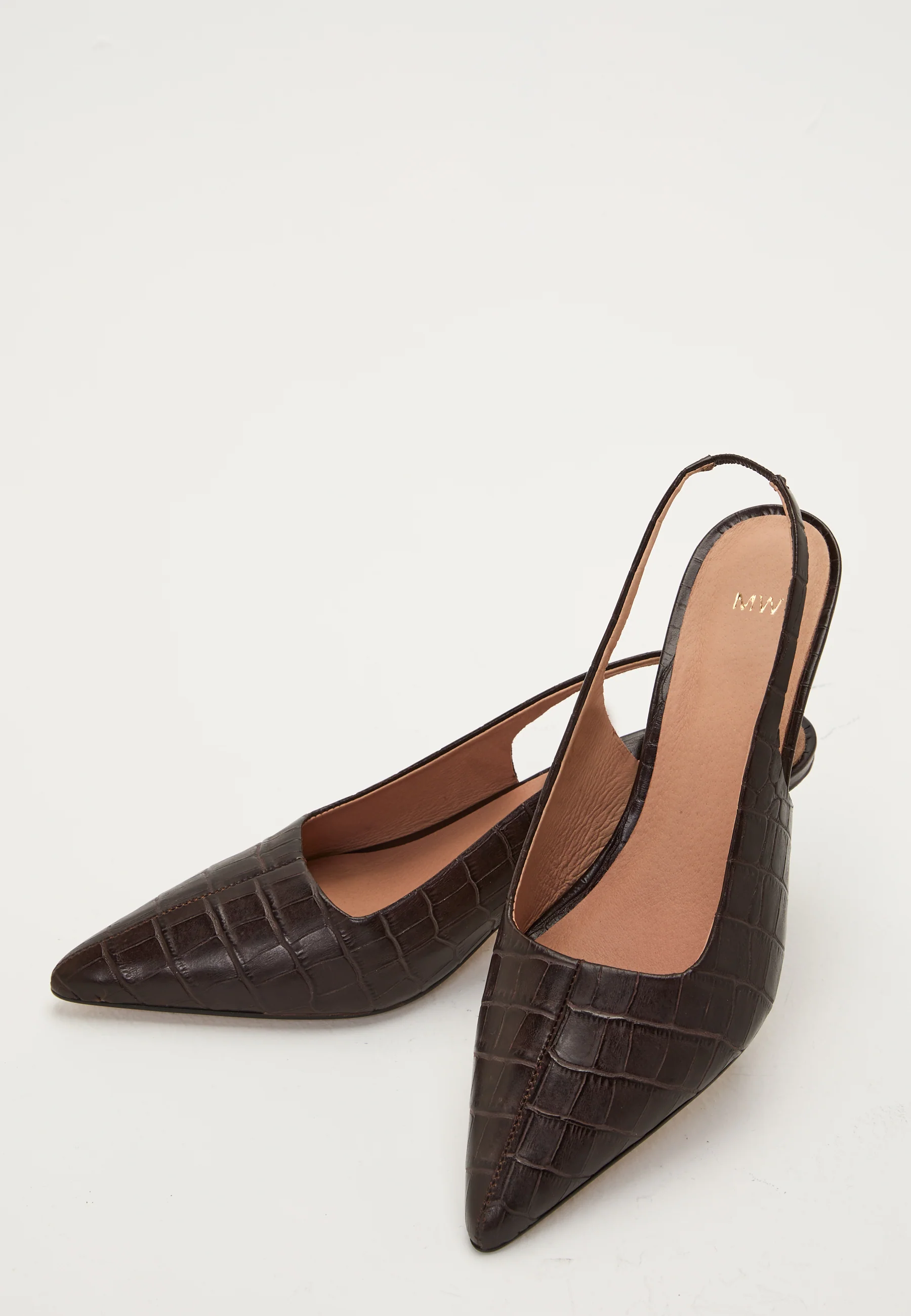 Croco Leather Slingback - Image 3