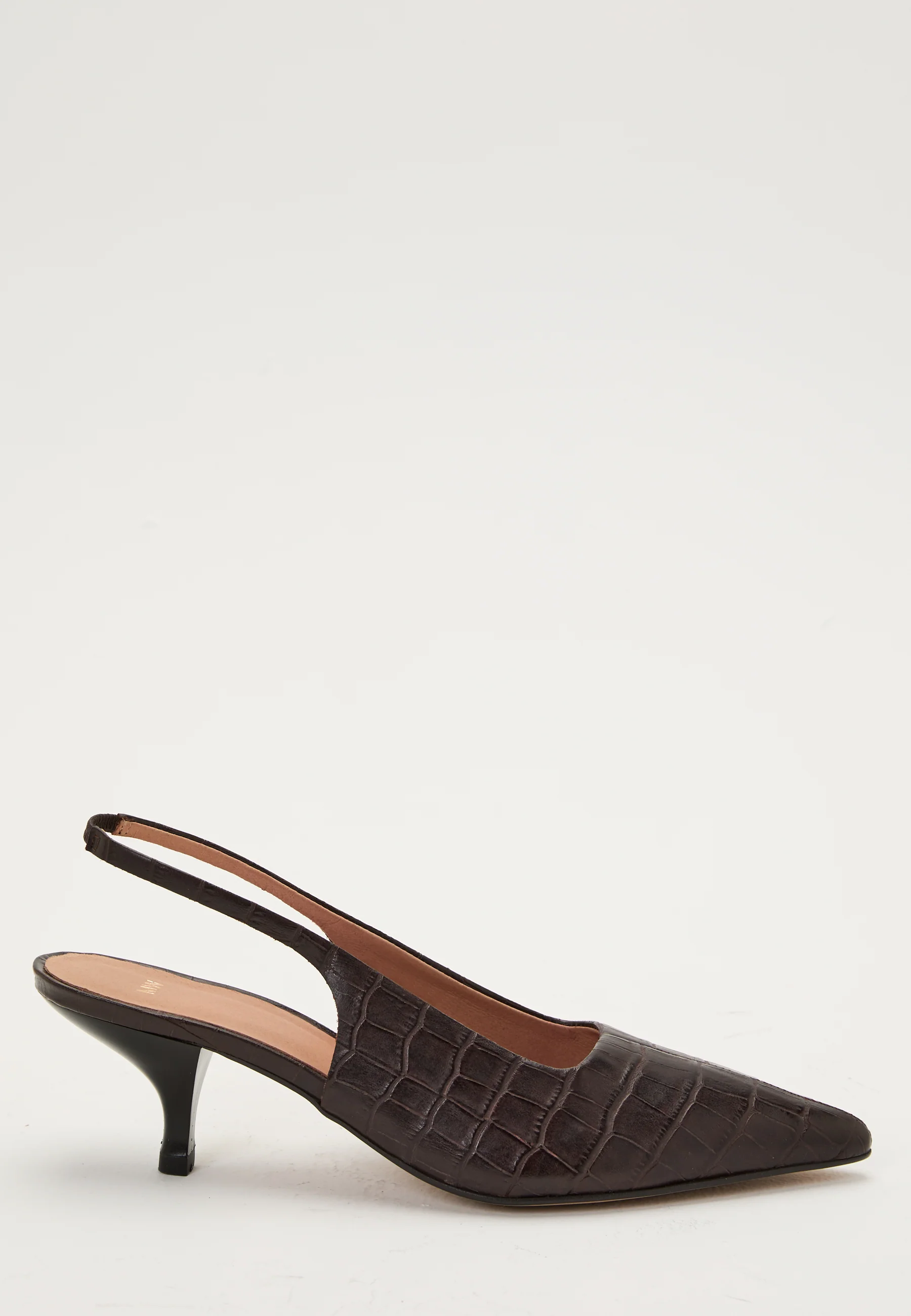 Croco Leather Slingback - Image 4