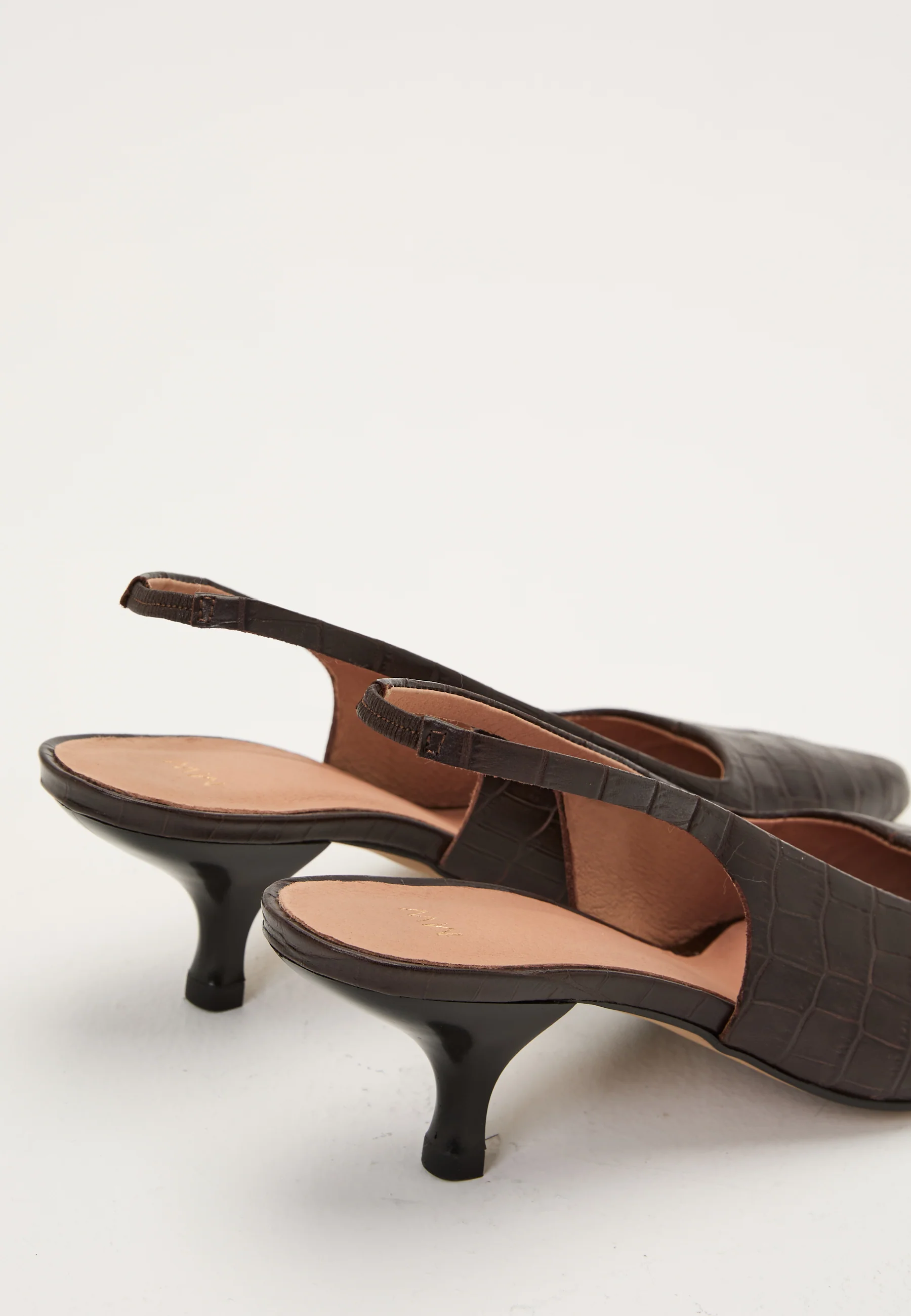 Croco Leather Slingback - Image 5