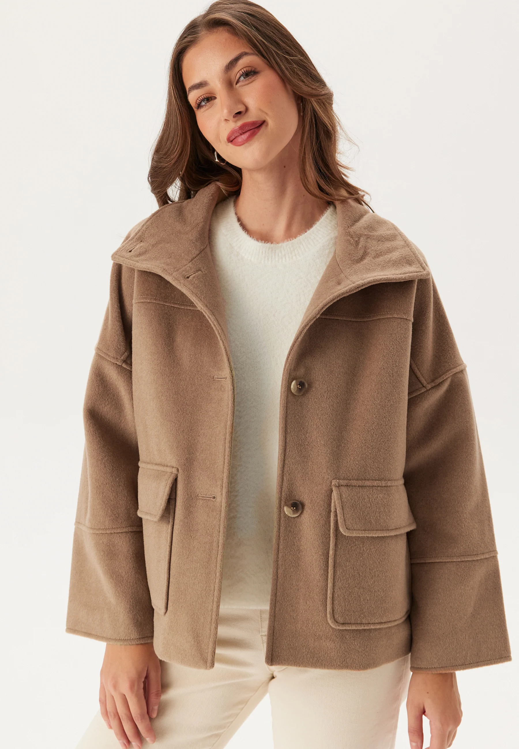 Cropped Wool Jacket - Image 2