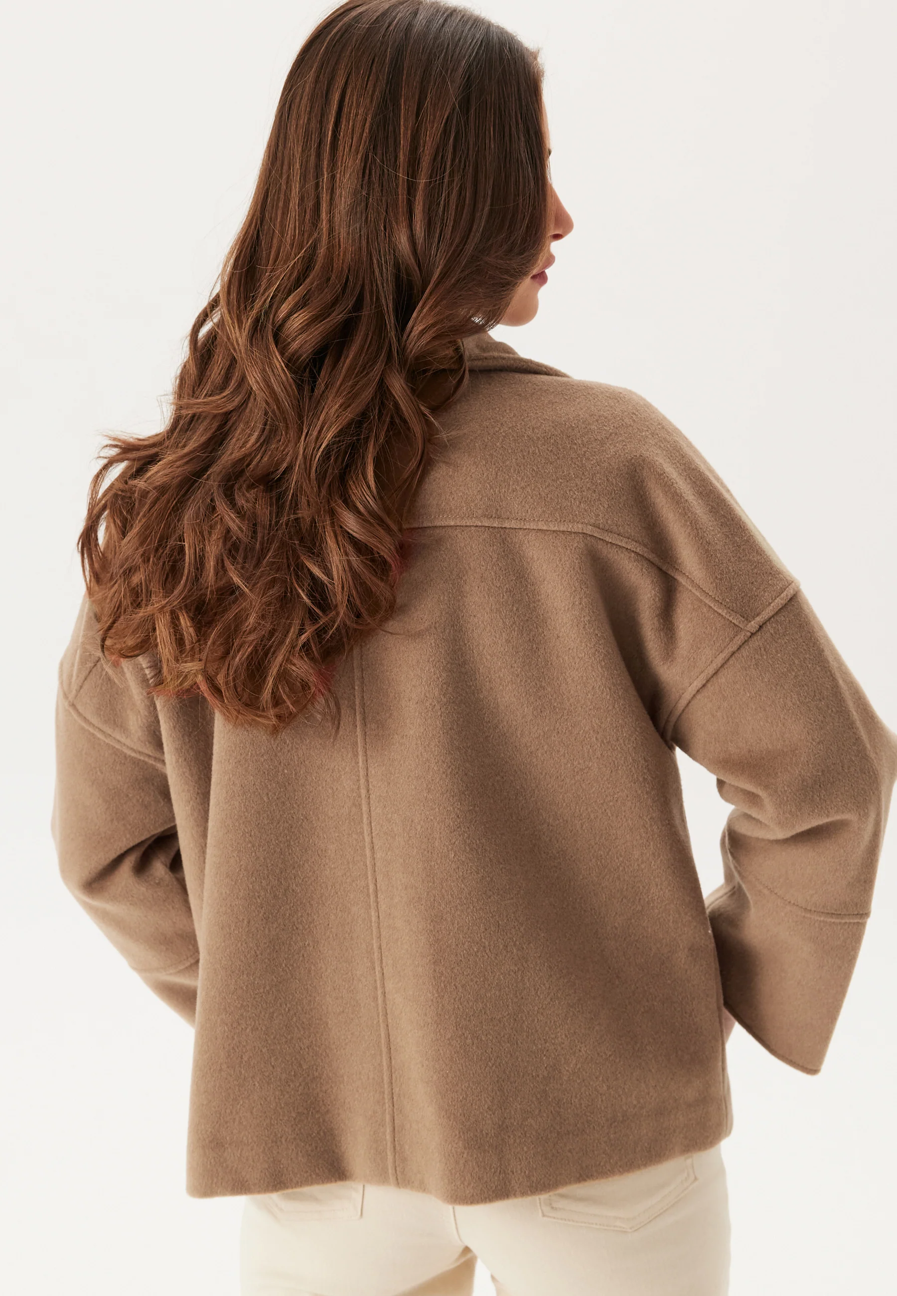 Cropped Wool Jacket - Image 3