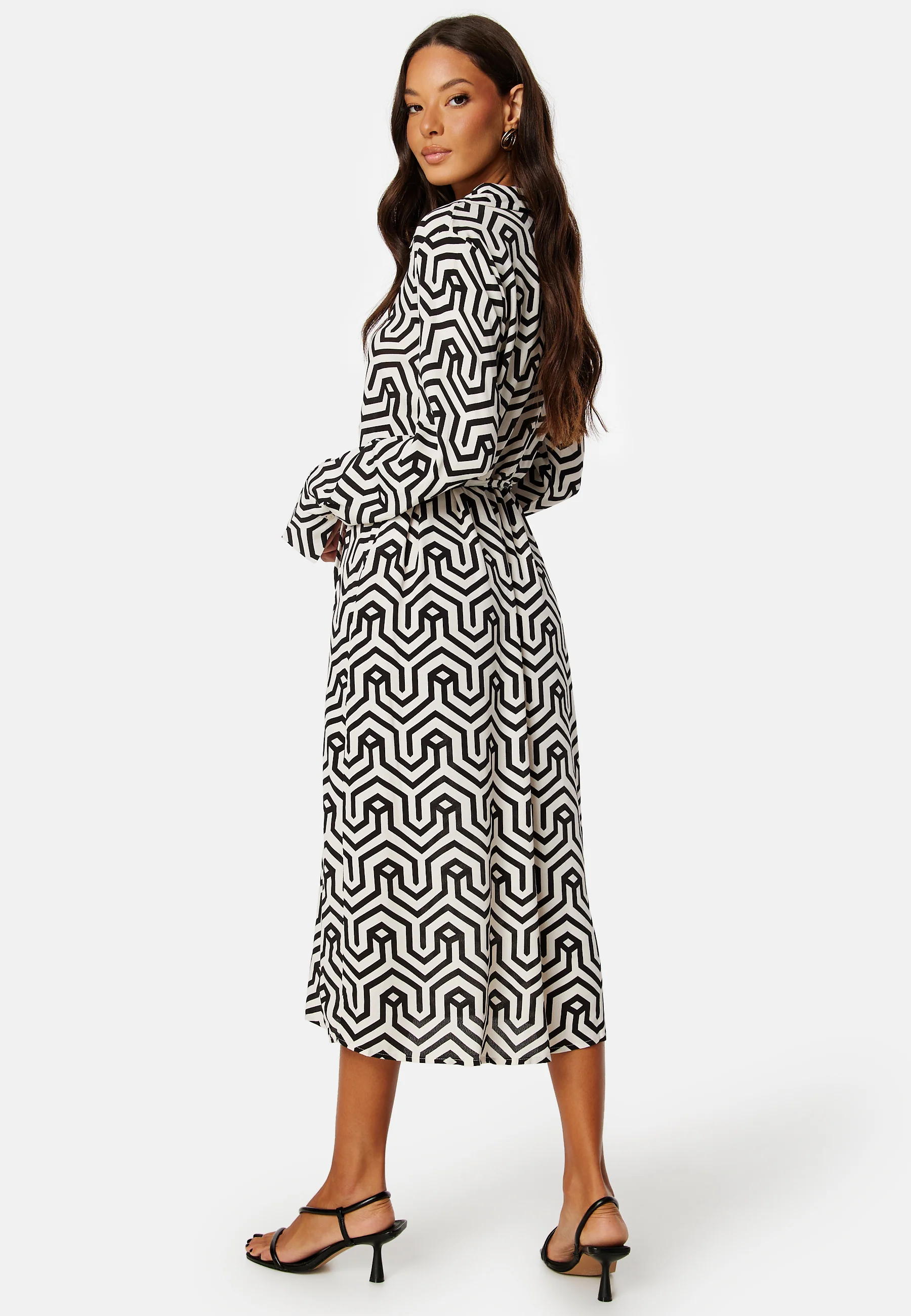 Daca Sana L/S Midi Calf Shirt Dress - Image 2