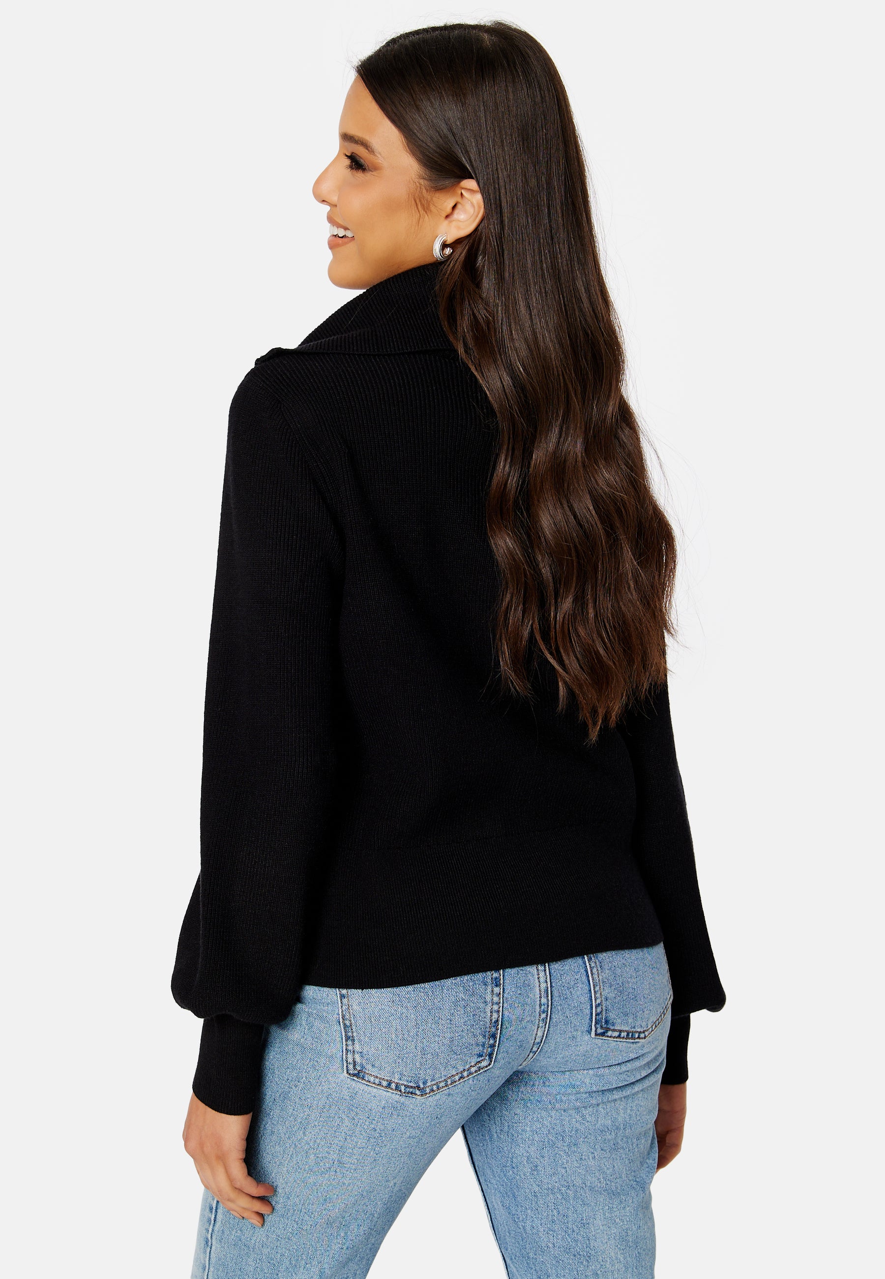 Dalma LS Zip Knit Pullover - Image 3