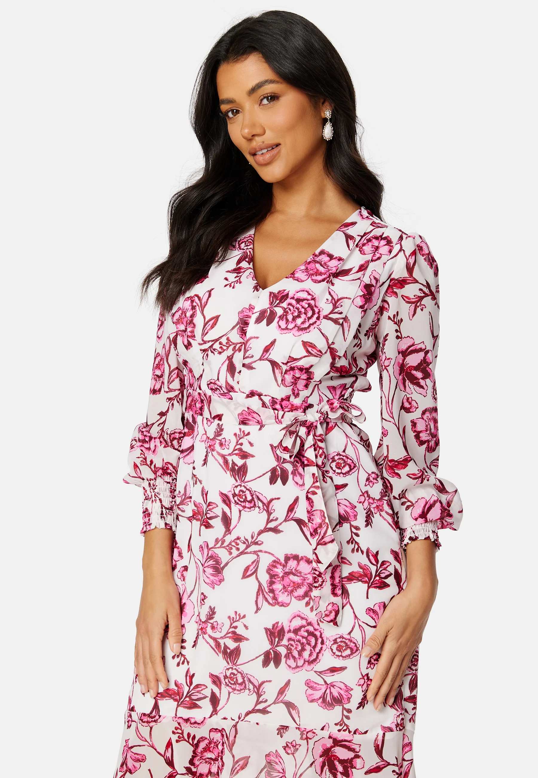 Danessa midi Puff Sleeve Dress - Image 3