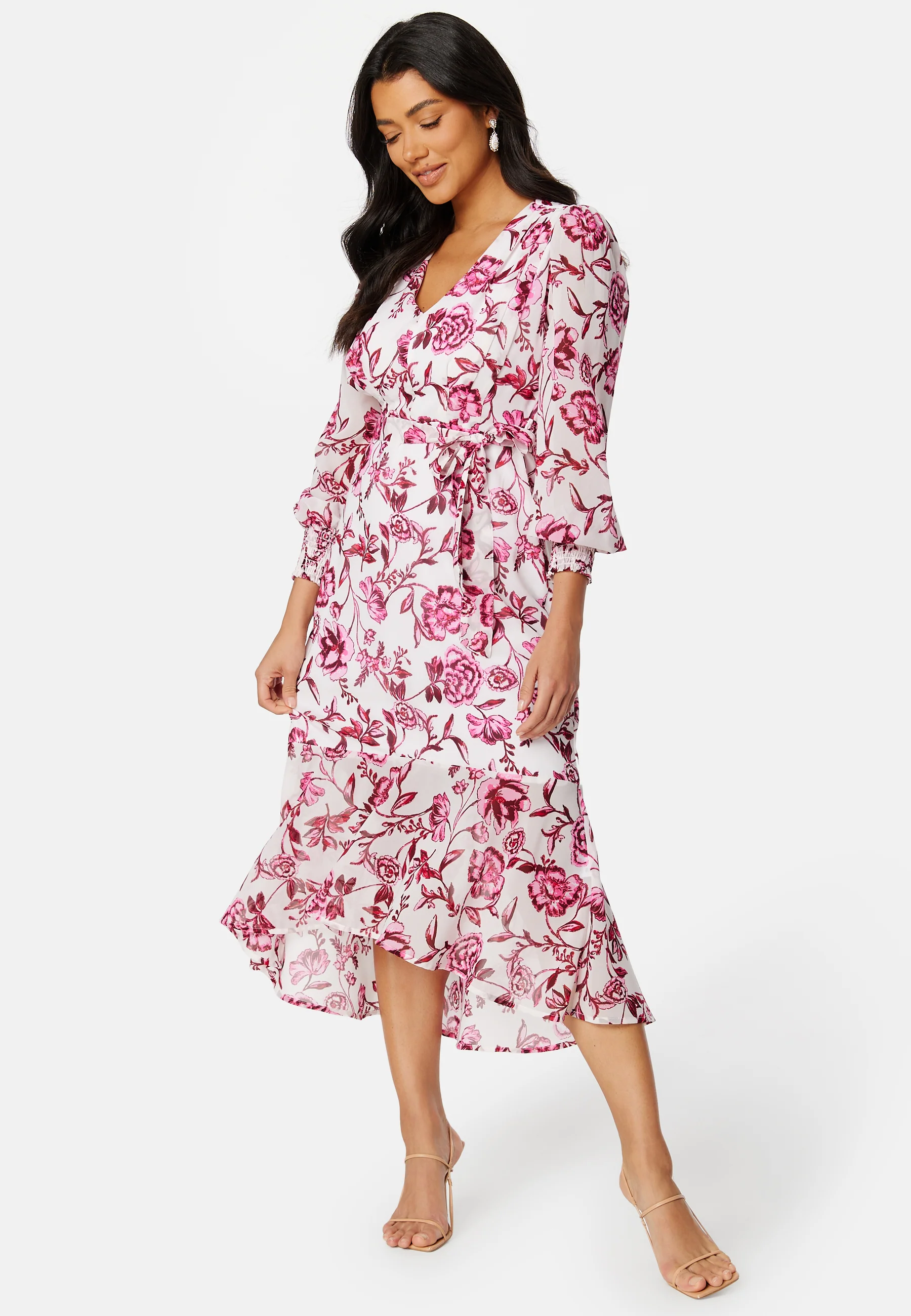 Danessa midi Puff Sleeve Dress - Image 5