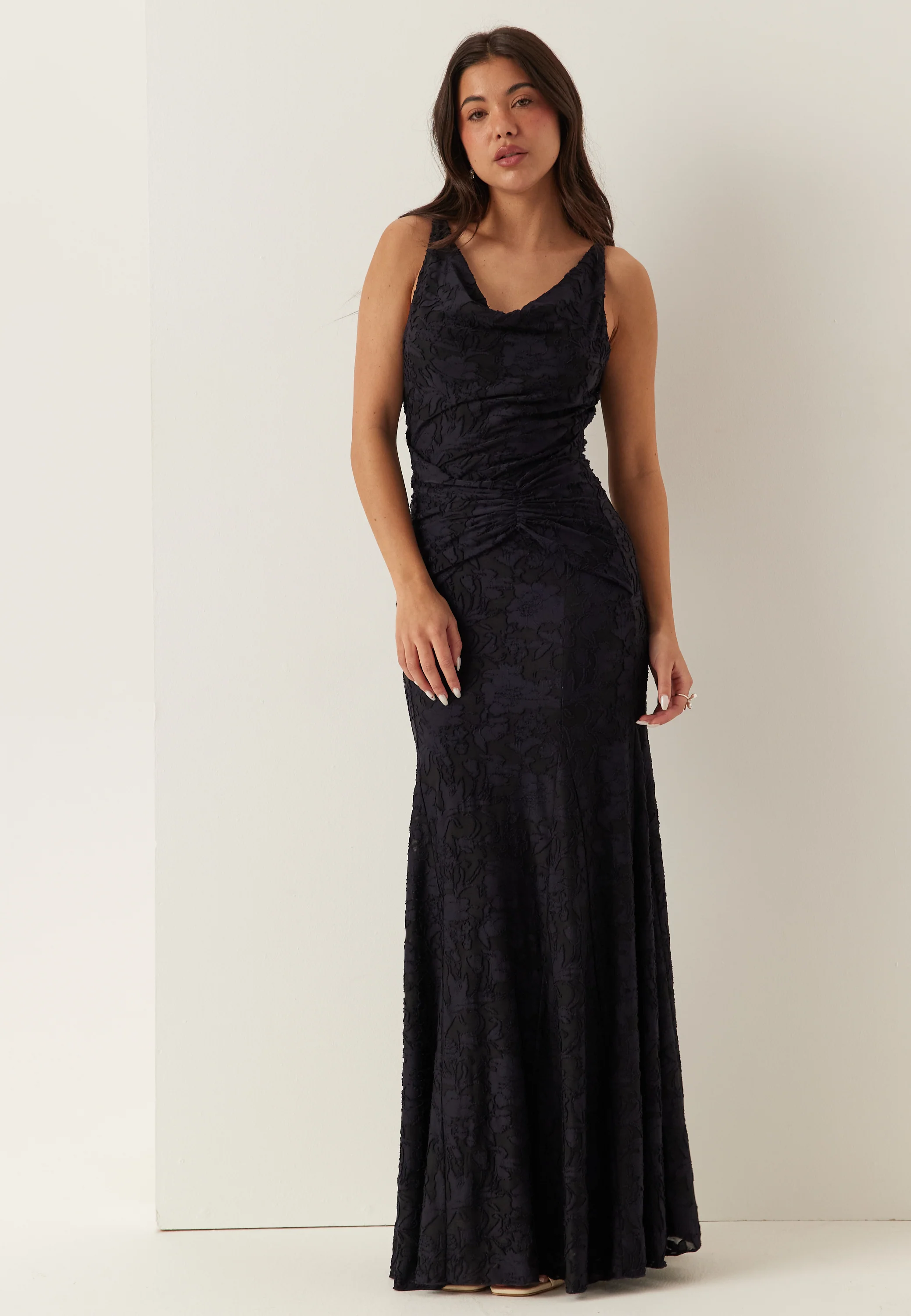 Deep Waterfall Mermaid Gown - Image 3