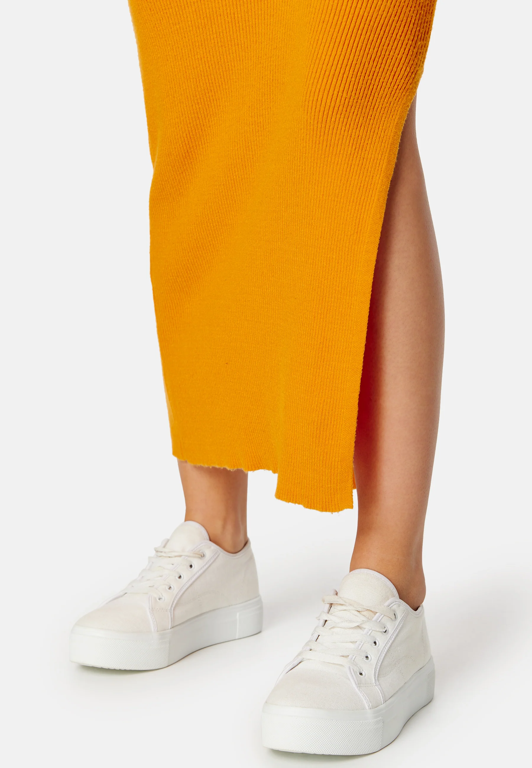 Dicte LS Long Slit Knit Dress - Image 4
