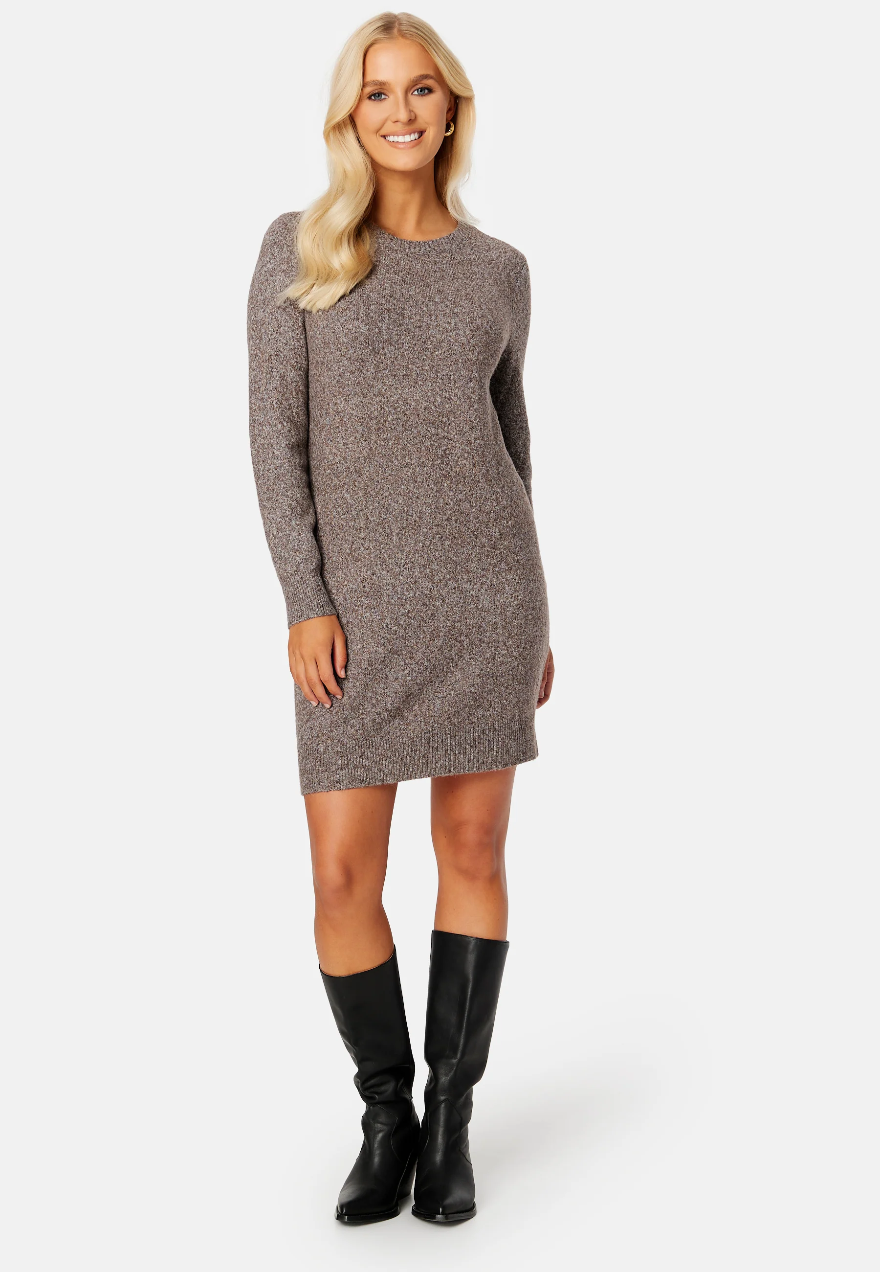 Doffy LS O-Neck Dress - Image 2