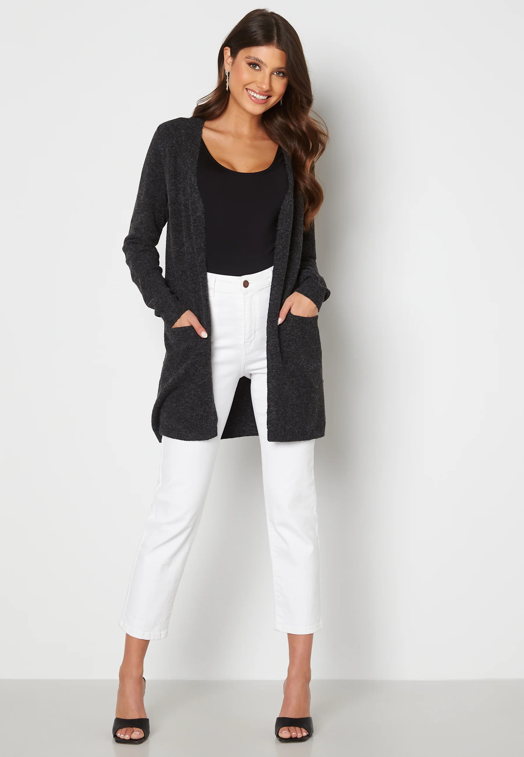 Doffy LS Short Open Cardigan - Image 2