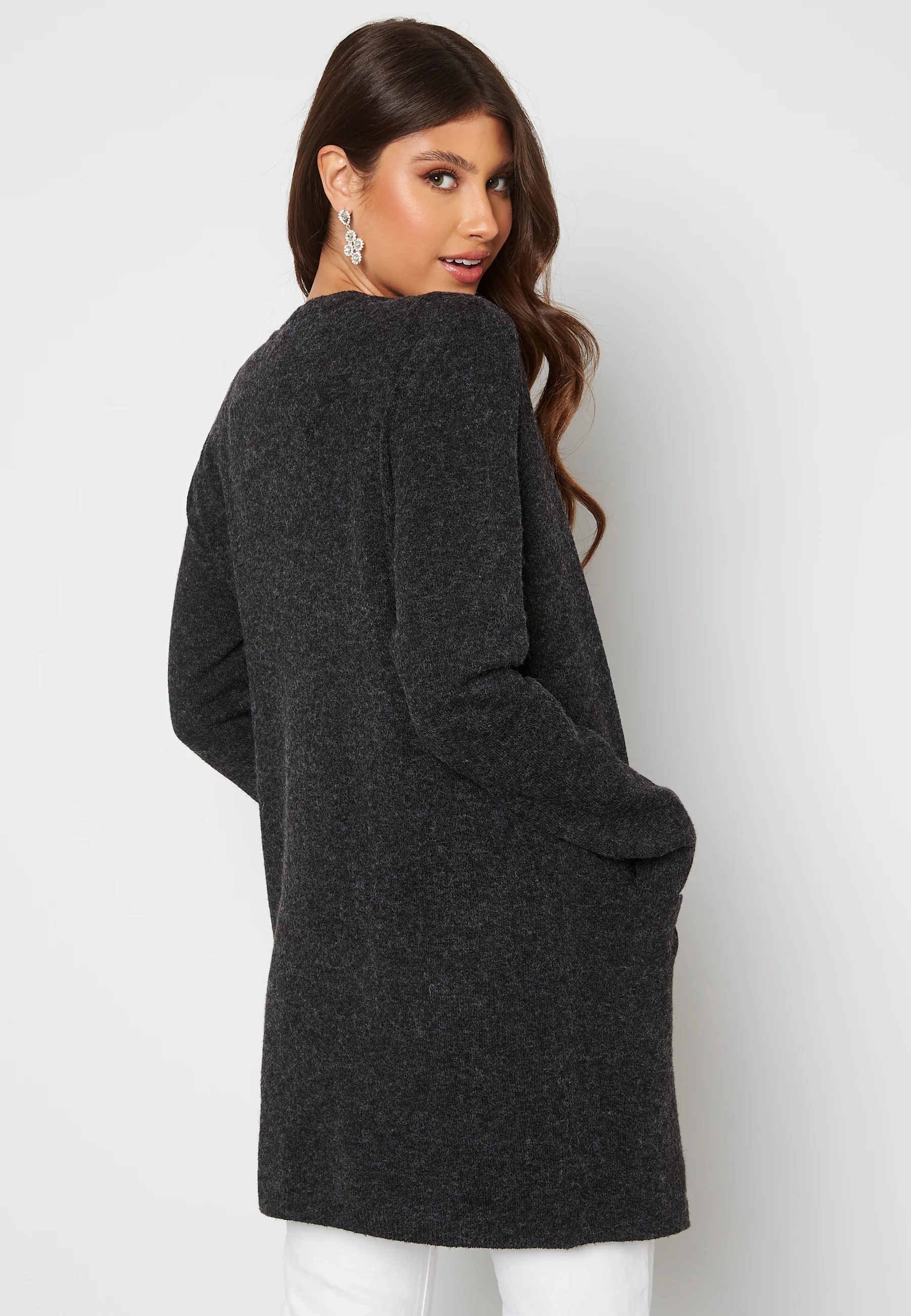 Doffy LS Short Open Cardigan - Image 3