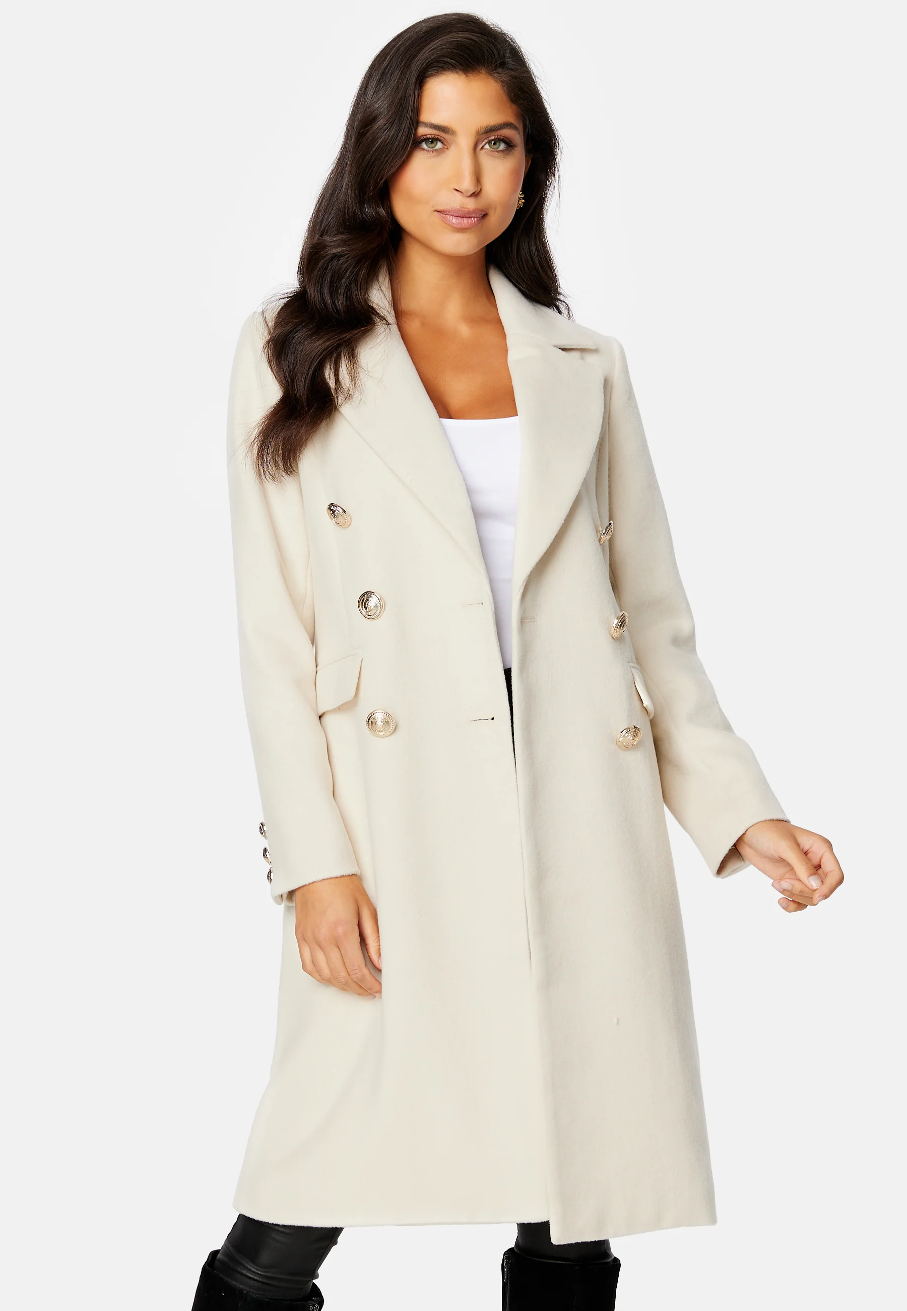 Donatella Wool Blend Coat - Image 4