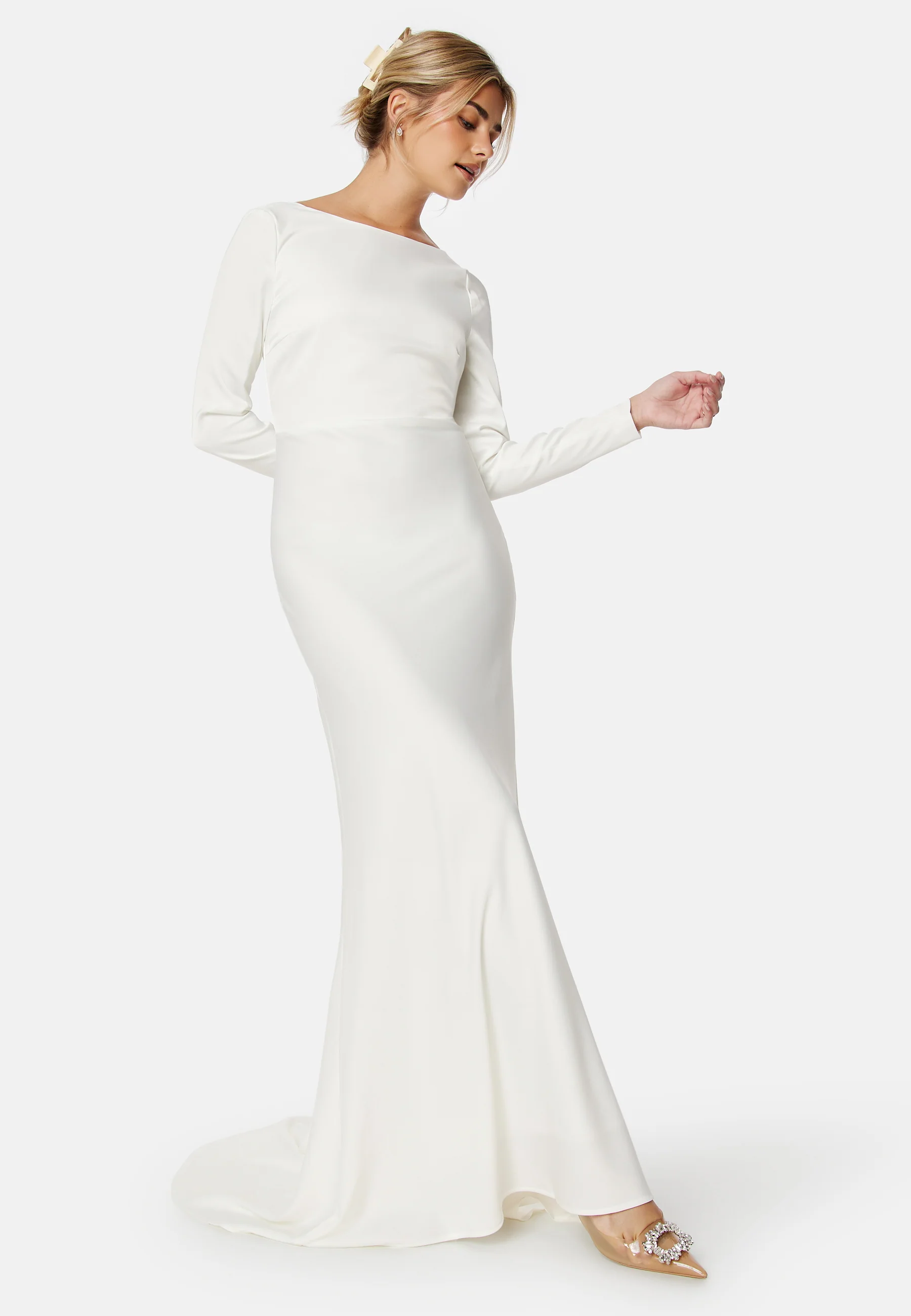 Dottea LS Drapeback Dress - Image 2