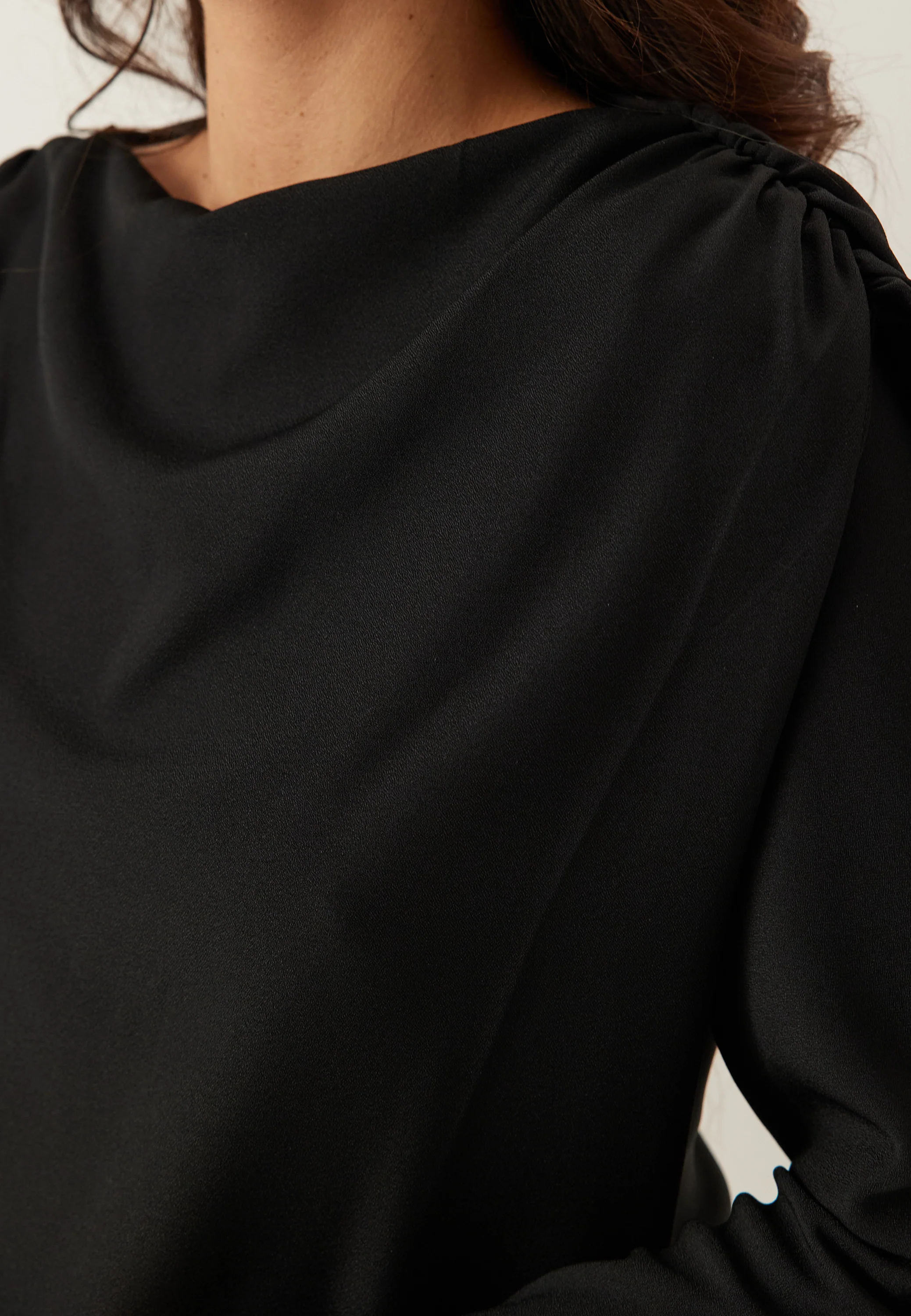 Draped Cape Blouse - Image 6