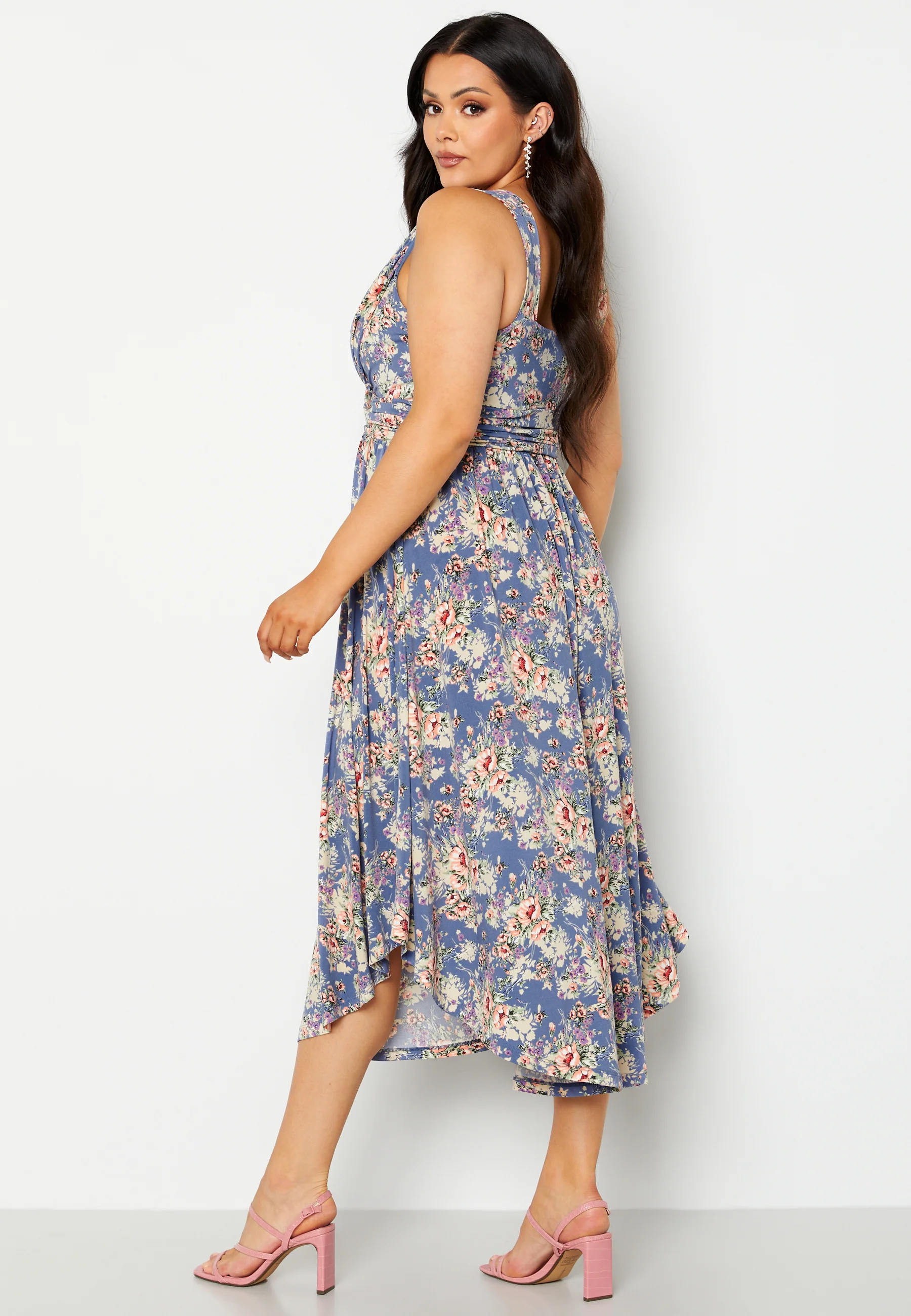 Draped Soft Midi Dress - Image 7
