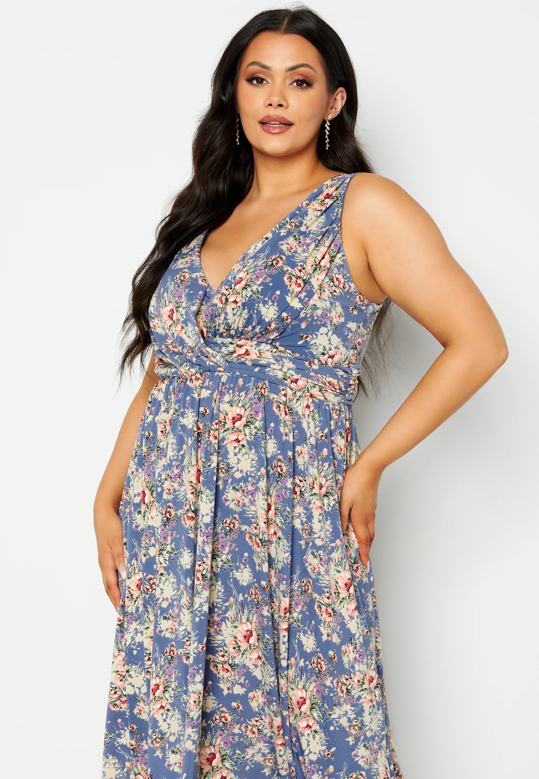 Draped Soft Midi Dress - Image 8
