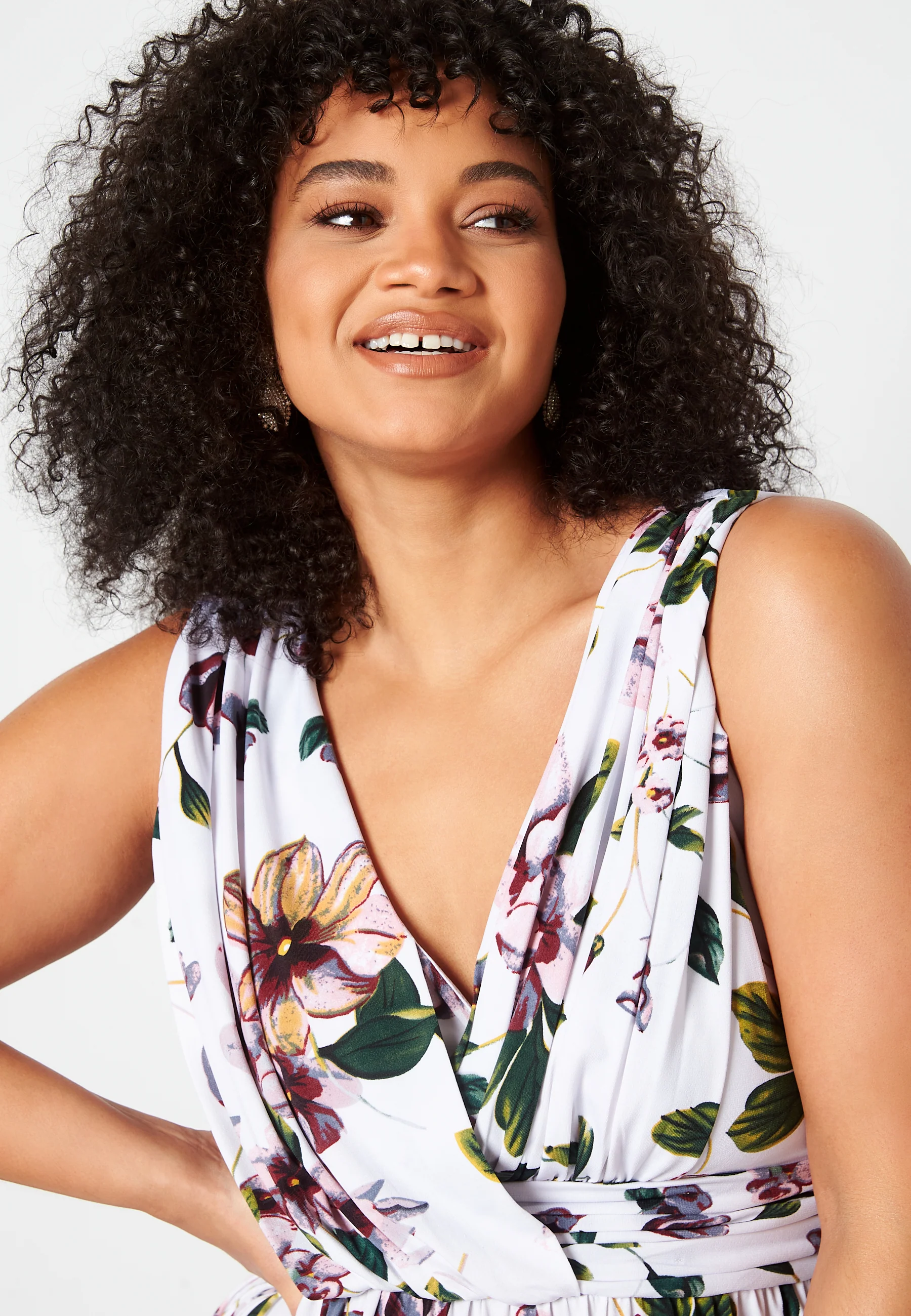 Draped Soft Midi Dress - Image 8