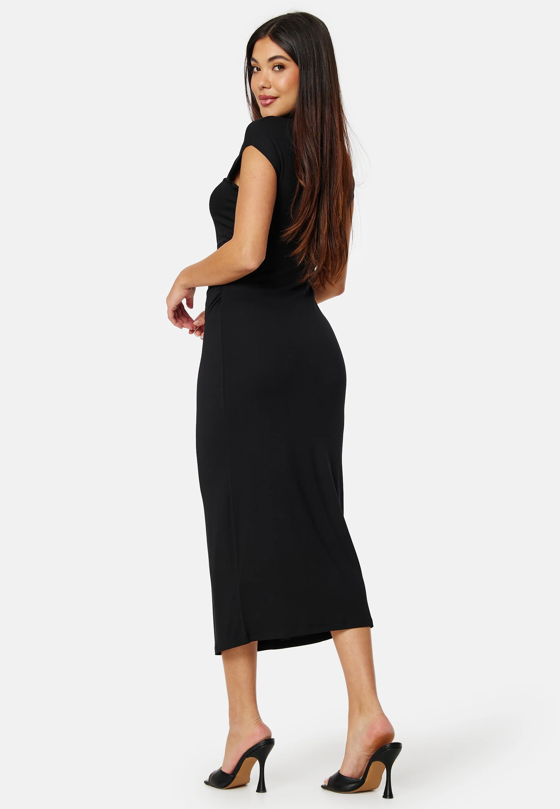 Drapy Cap Sleeve Dress - Image 2