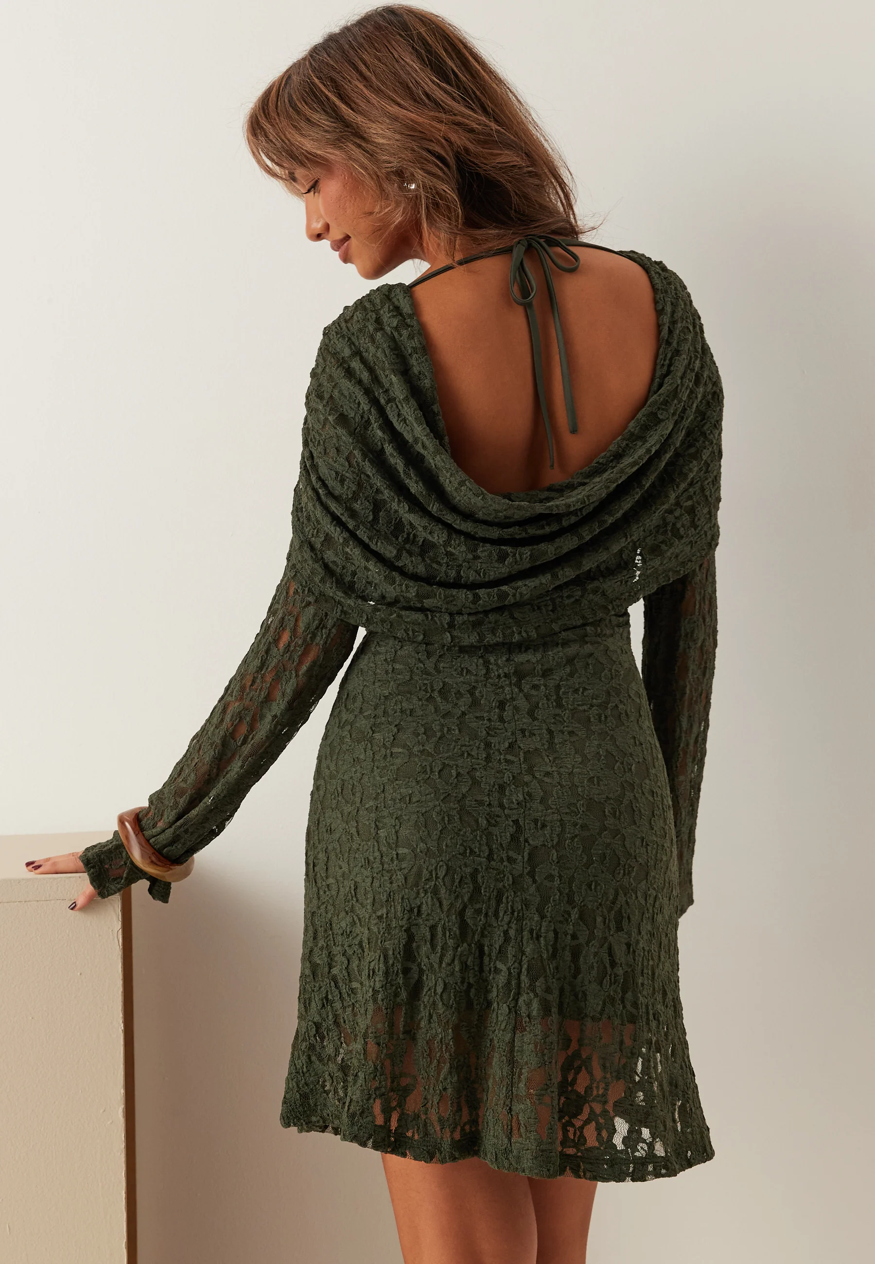 Drapy Lace Dress - Image 4
