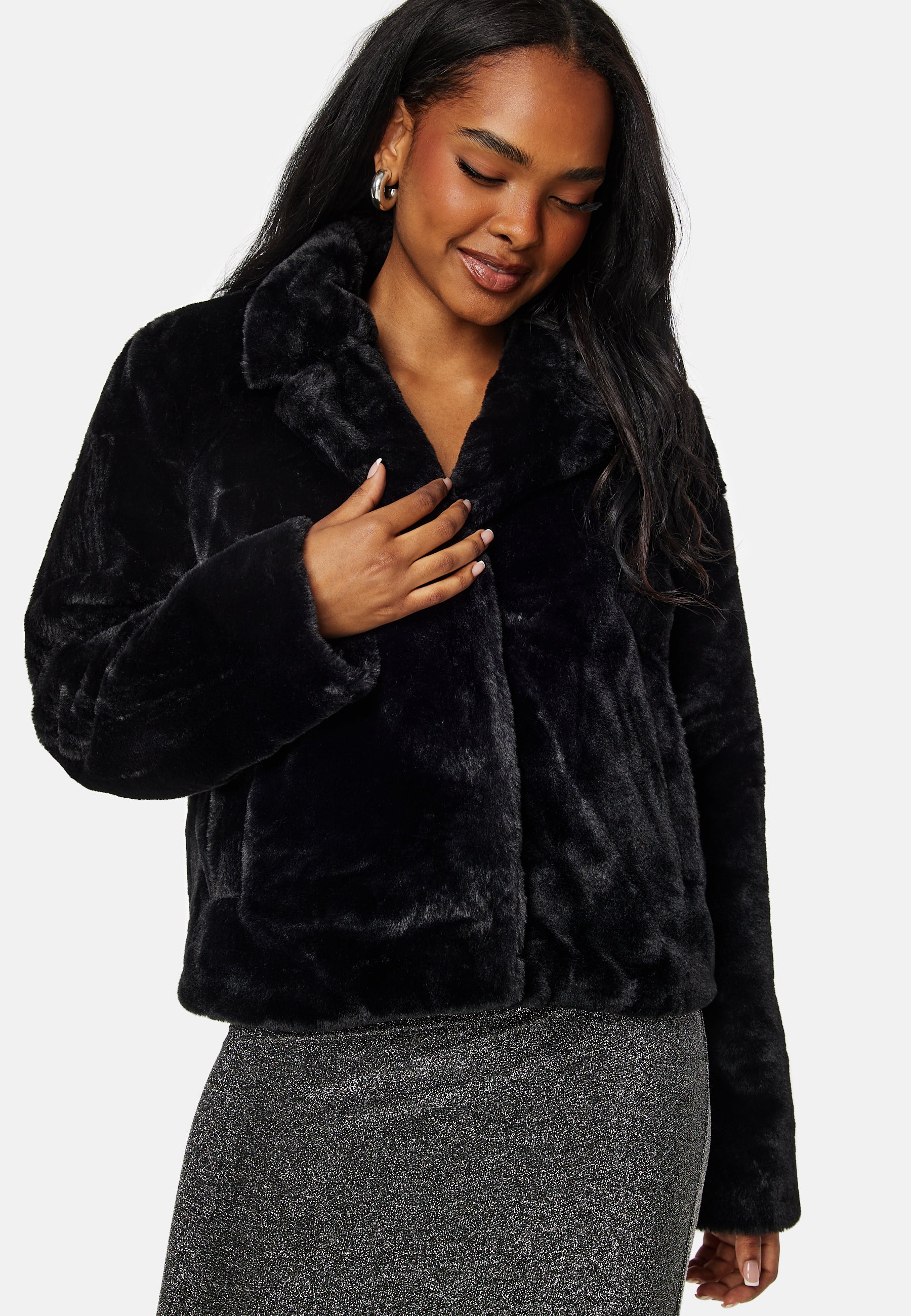 Ebba L/S New Faux Fur Jacket - Image 4