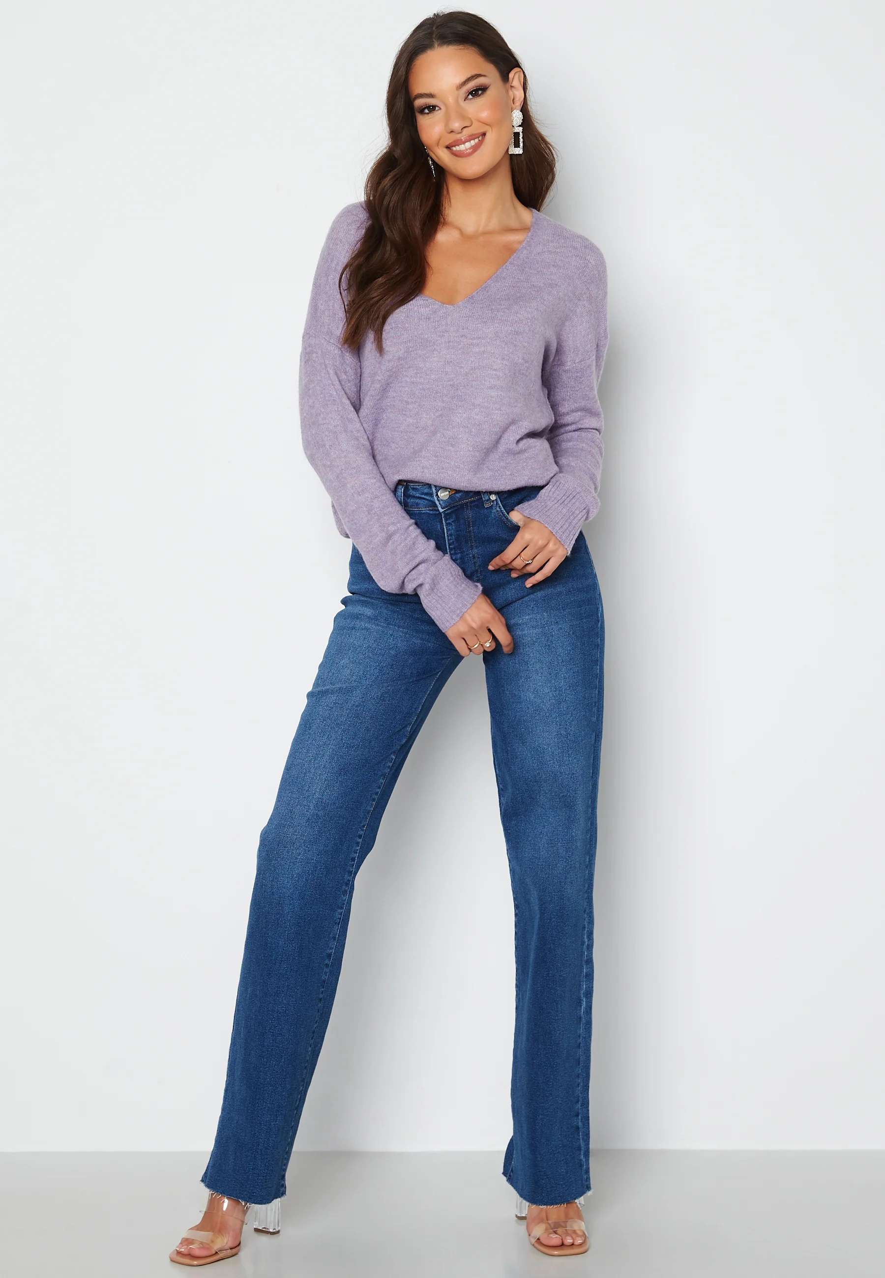 Elanora L/S V-Neck Knit - Image 2