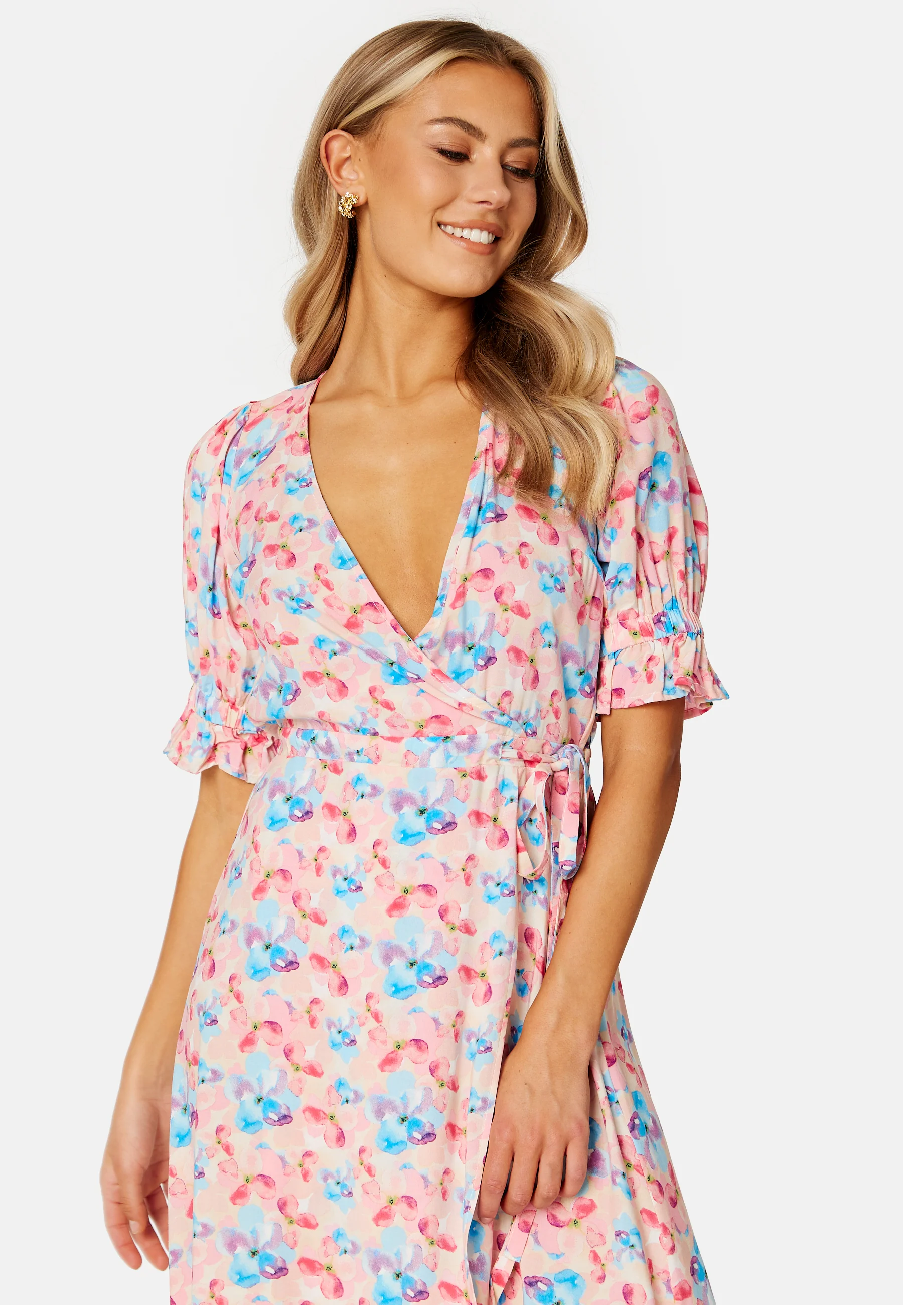 Elegance S/S Wrap Dress - Image 3