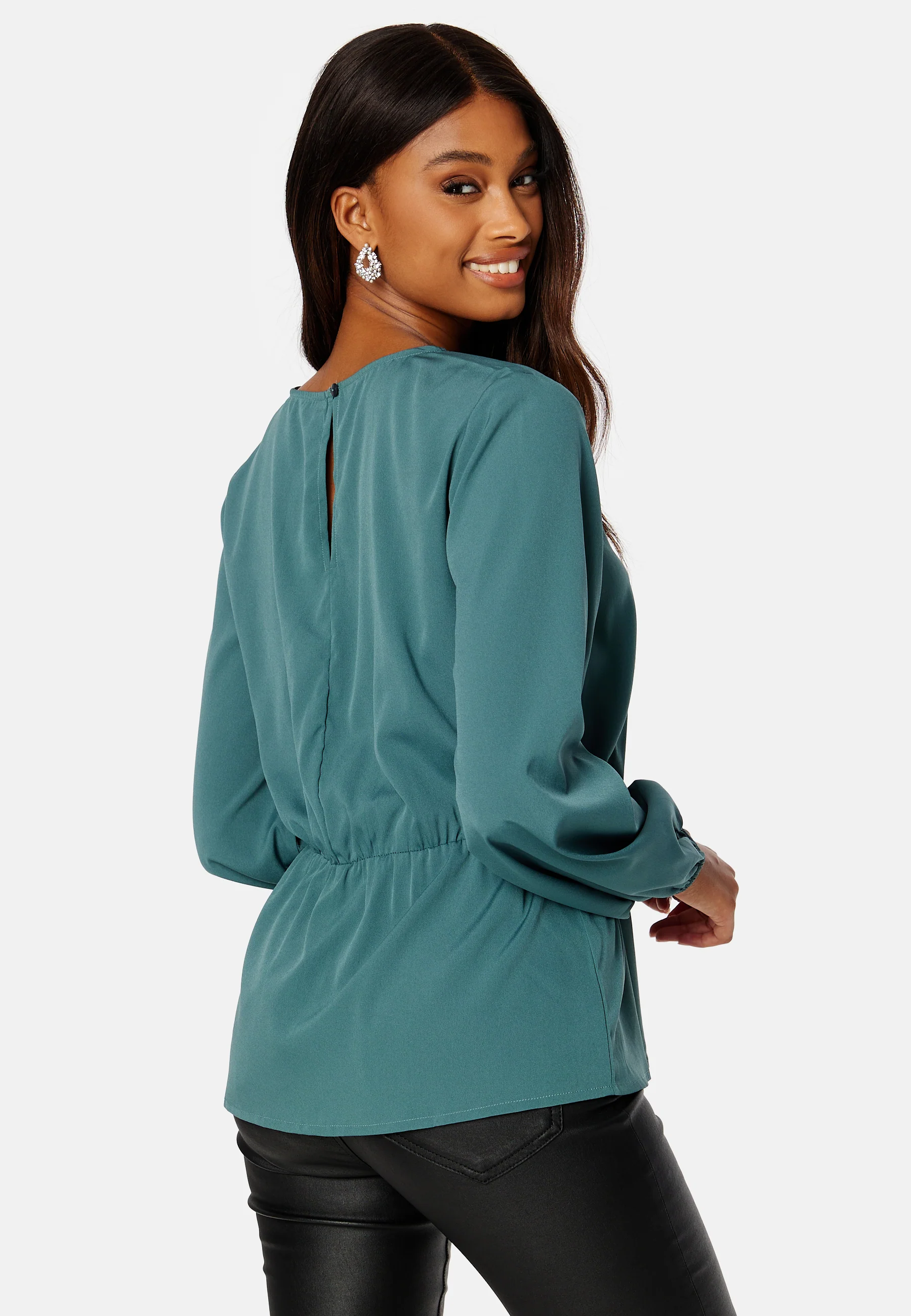 Ellen L/S Peplum Top - Image 4