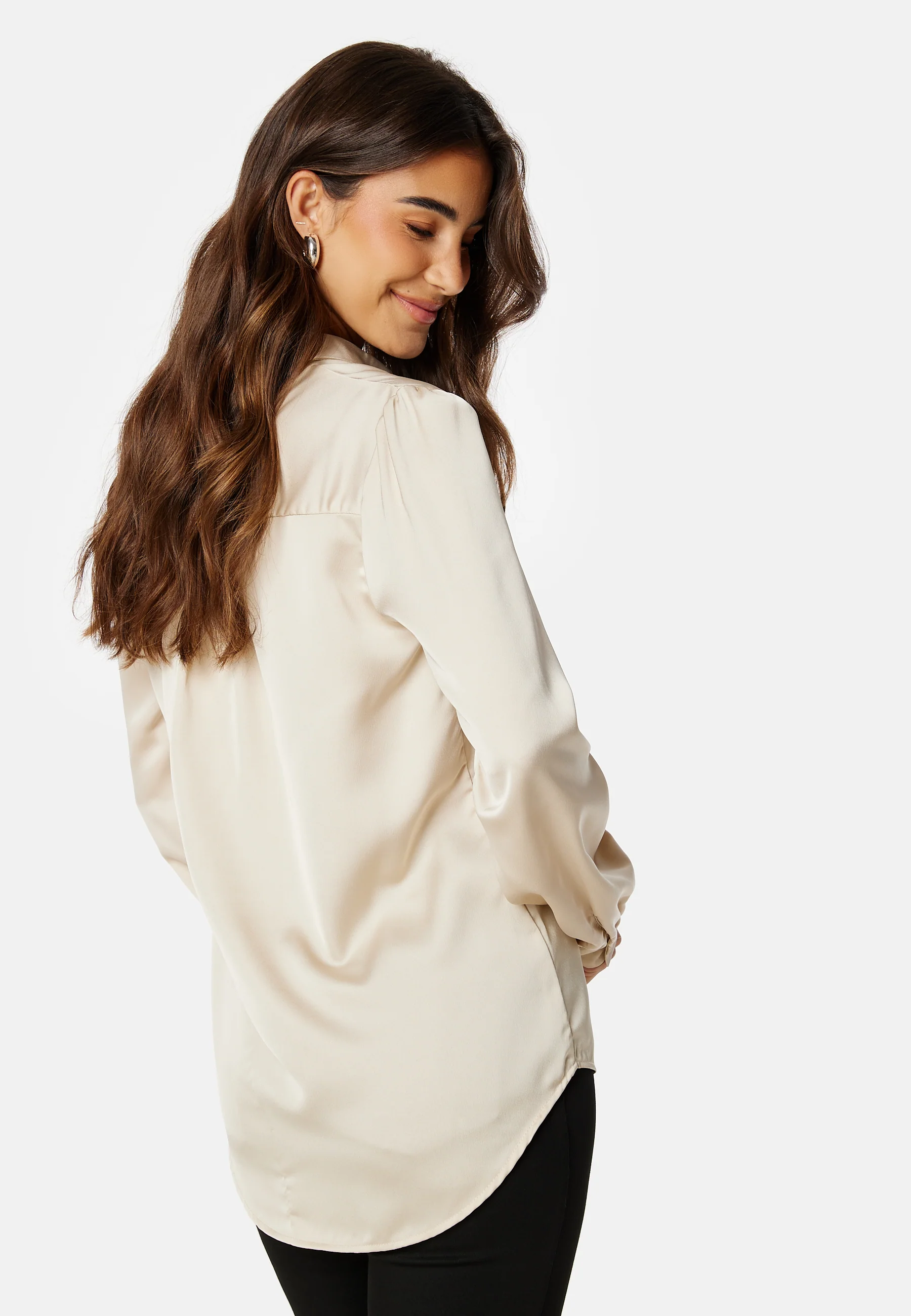 Ellette Satin L/S Shirt - Image 3