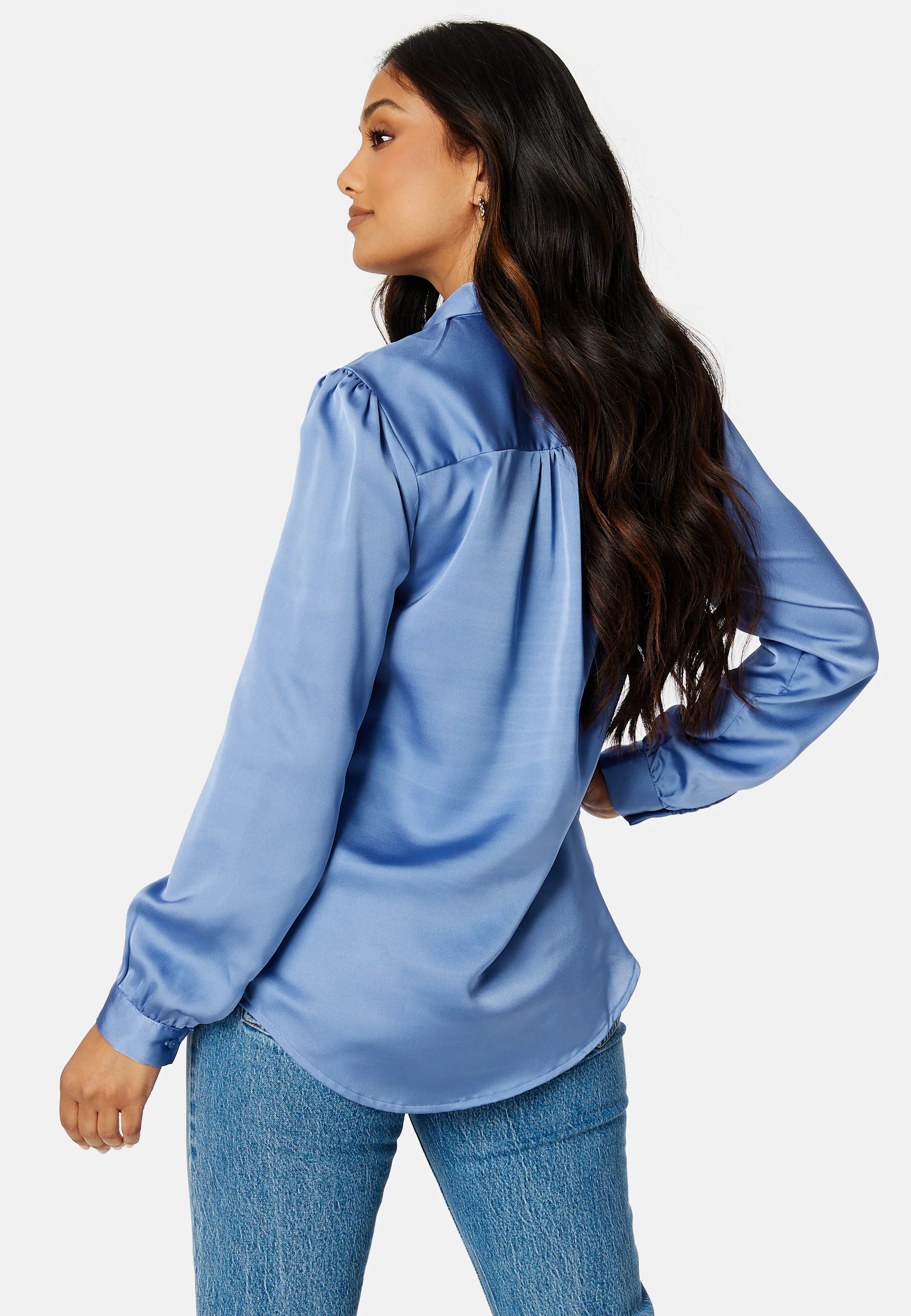 Ellette Satin L/S Shirt - Image 3