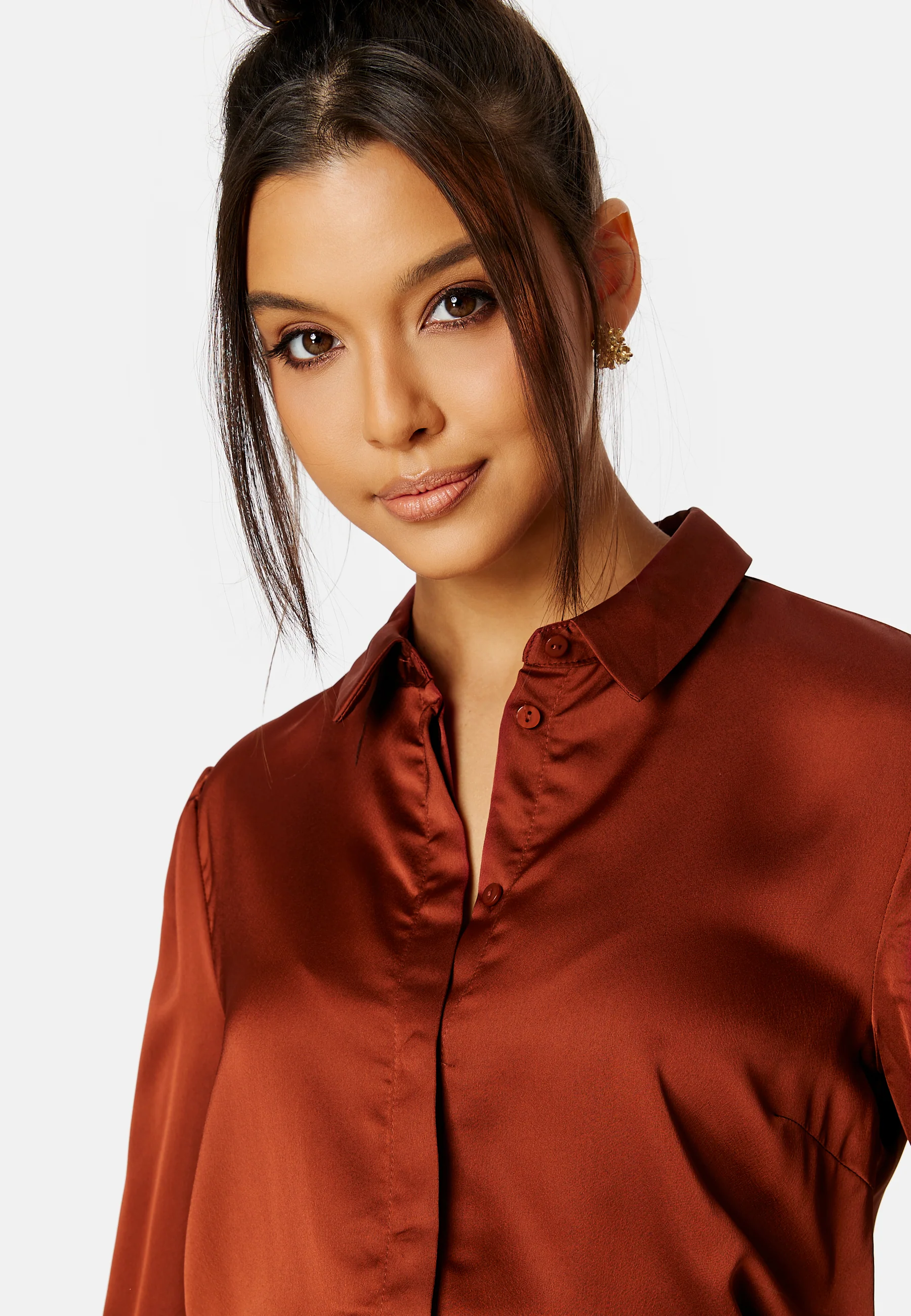 Ellette Satin L/S Shirt - Image 4