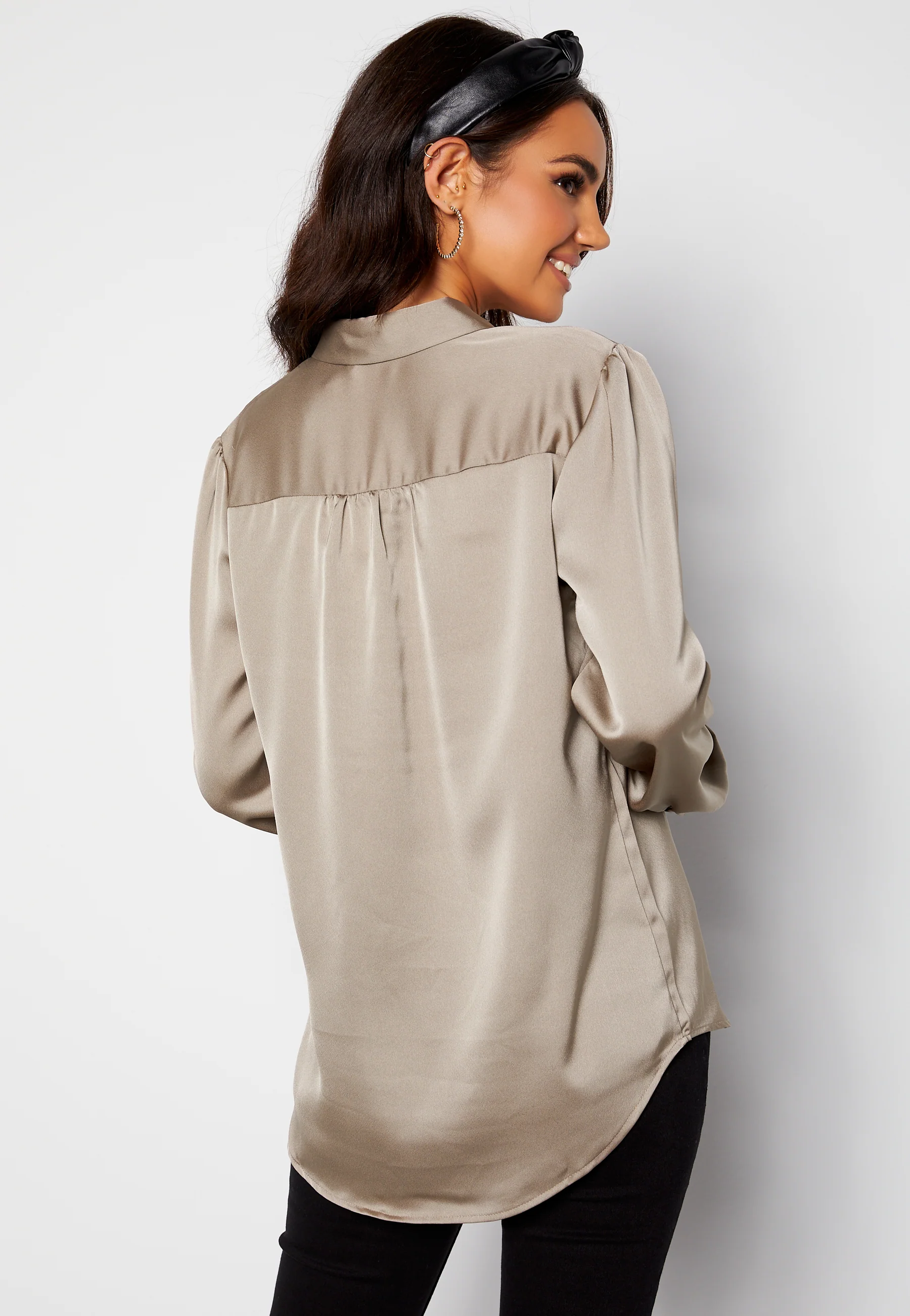 Ellette Satin L/S Shirt - Image 3