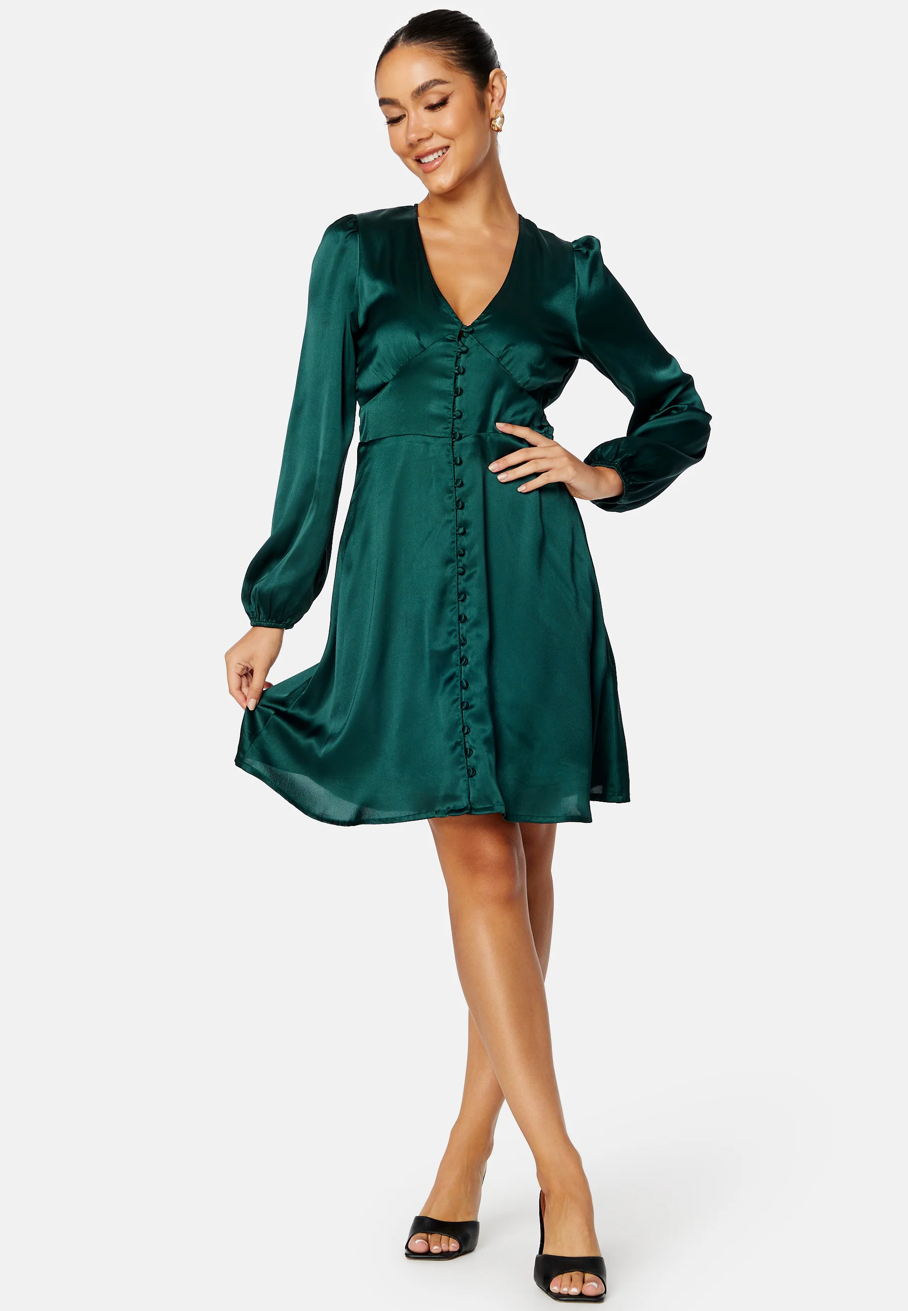 Elliana satin dress - Image 2