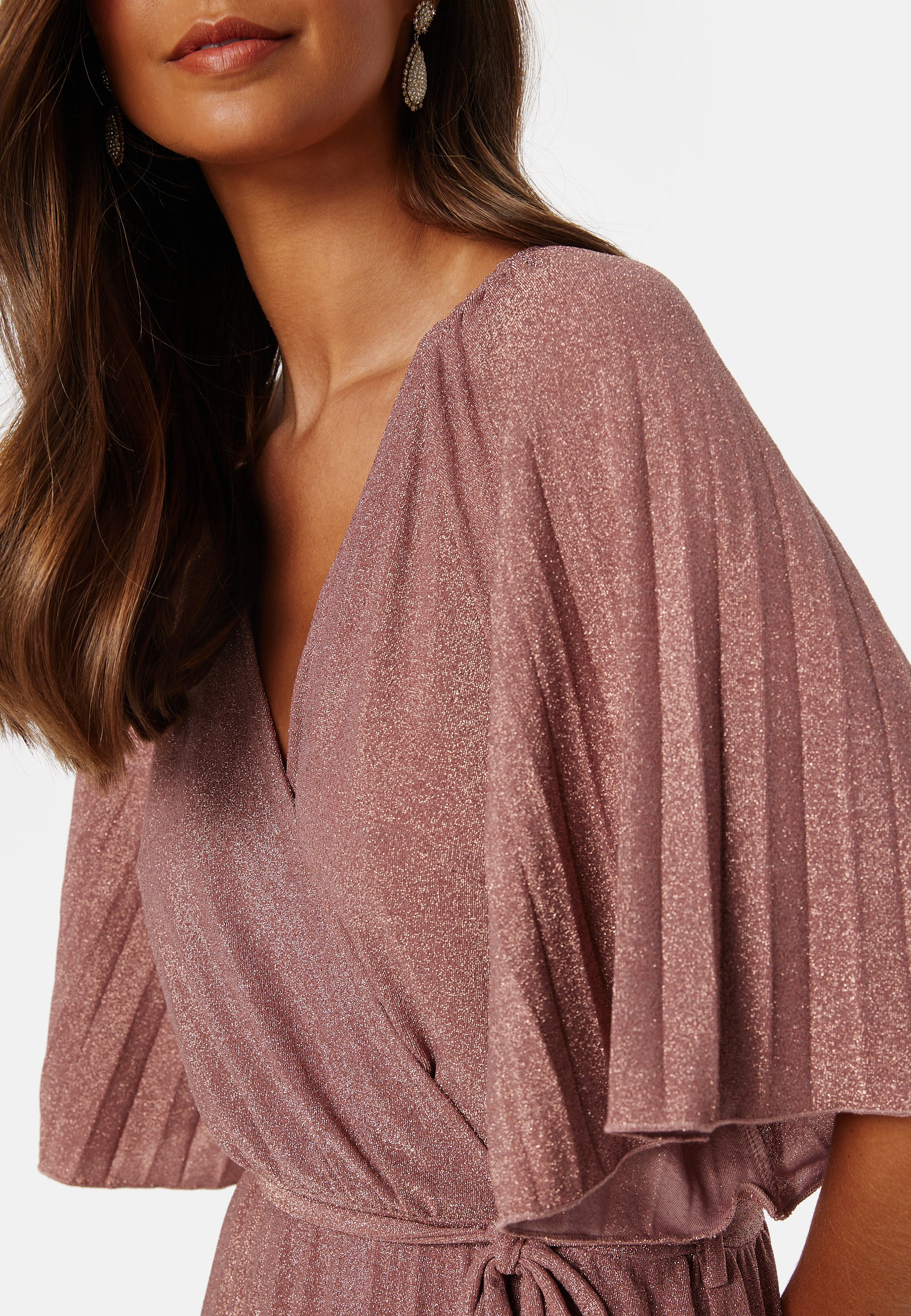 Elsina Pleated Sparkling Dress - Image 3