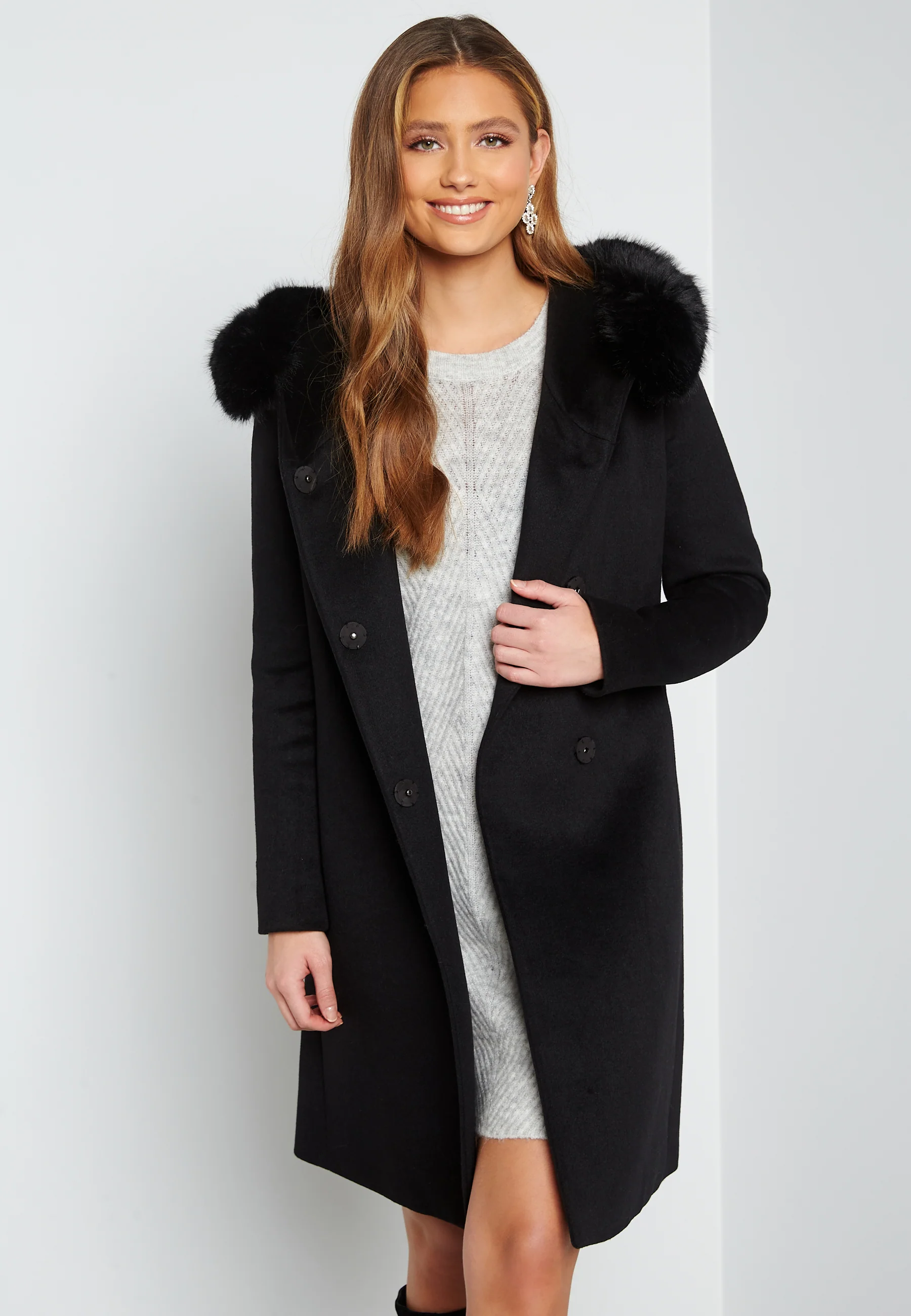 Elyse Faux Fur Jacket - Image 4