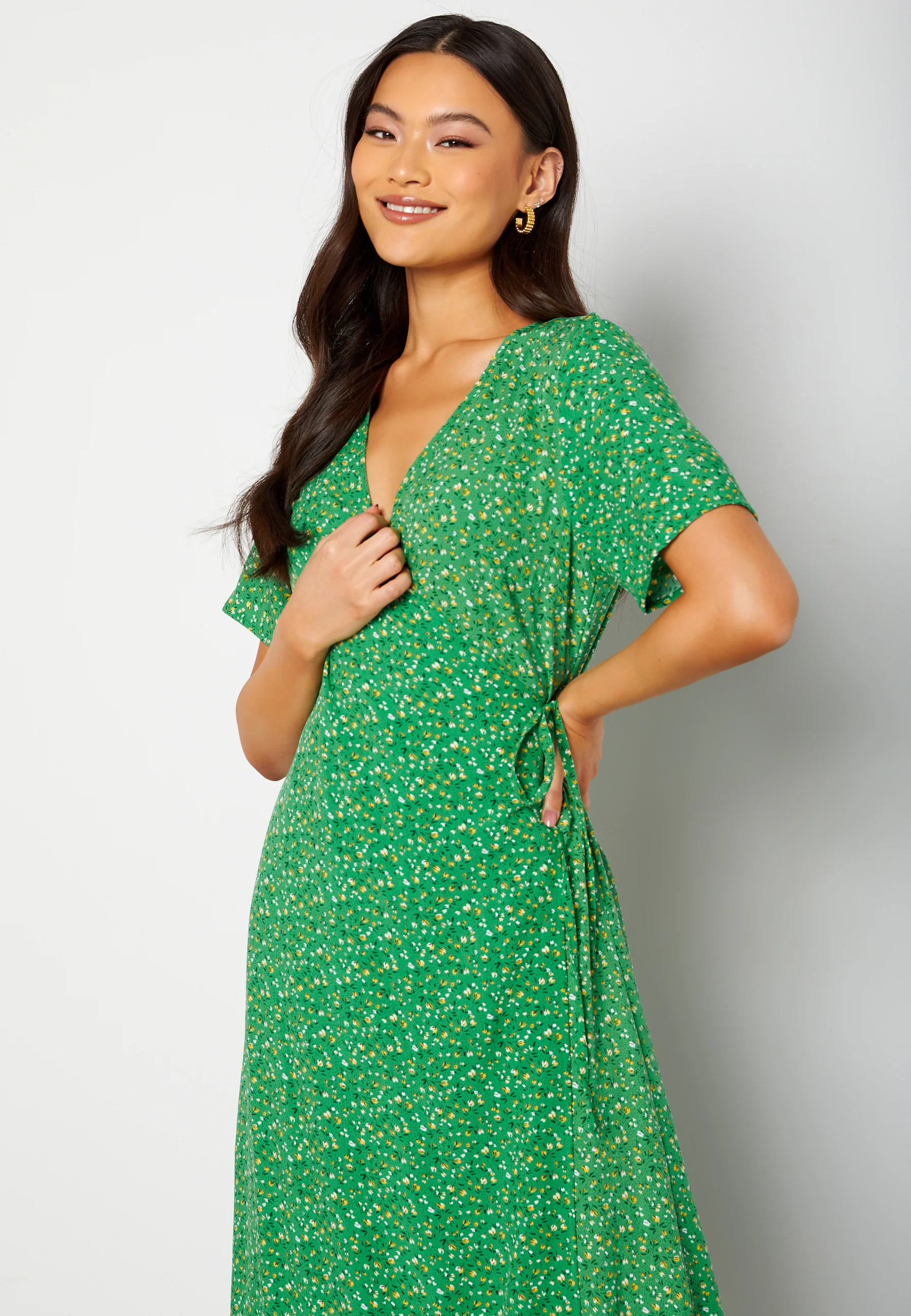 Ema Elise L/S Long Wrap Dress - Image 3