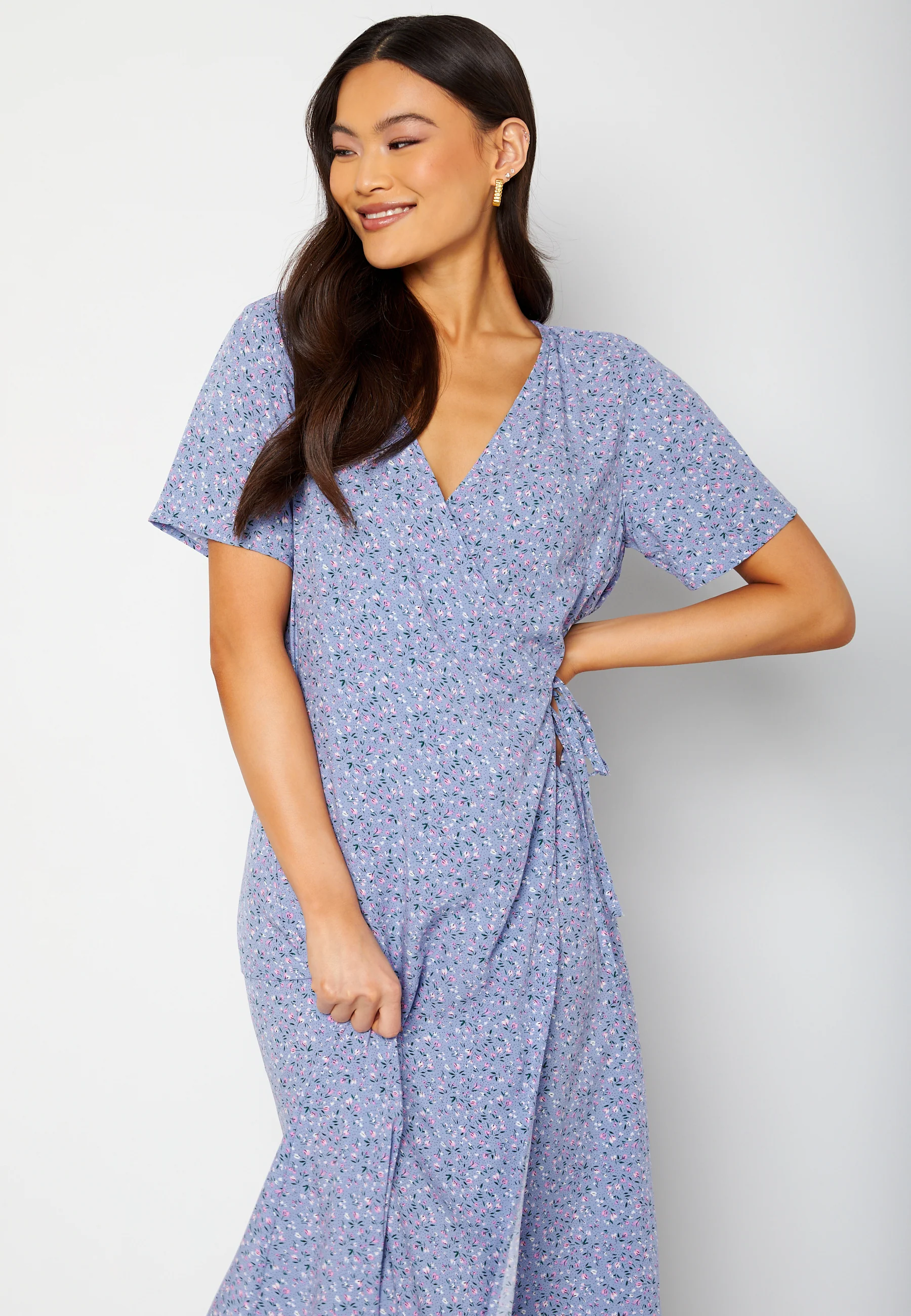 Ema Elise L/S Long Wrap Dress - Image 3