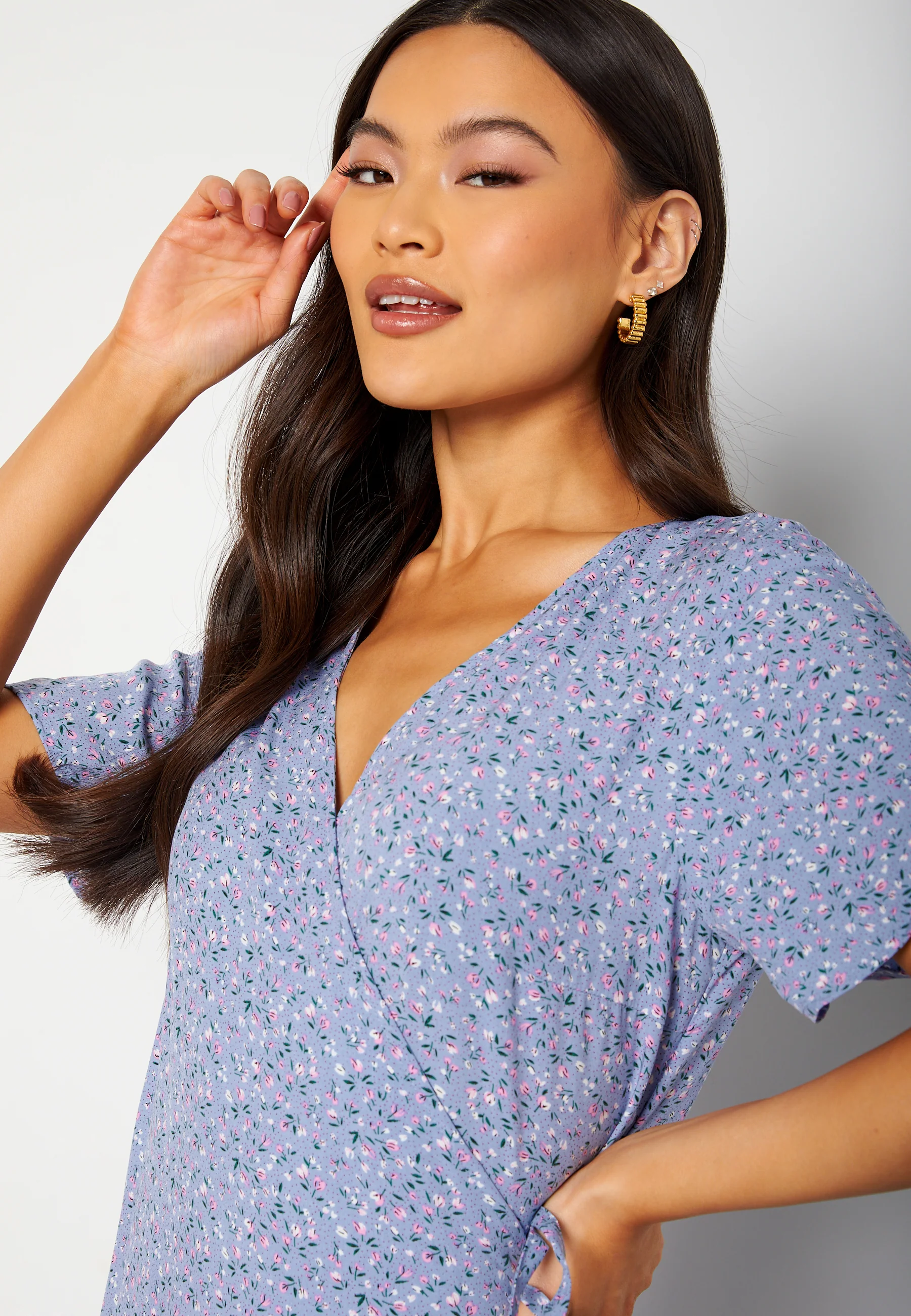 Ema Elise L/S Long Wrap Dress - Image 4