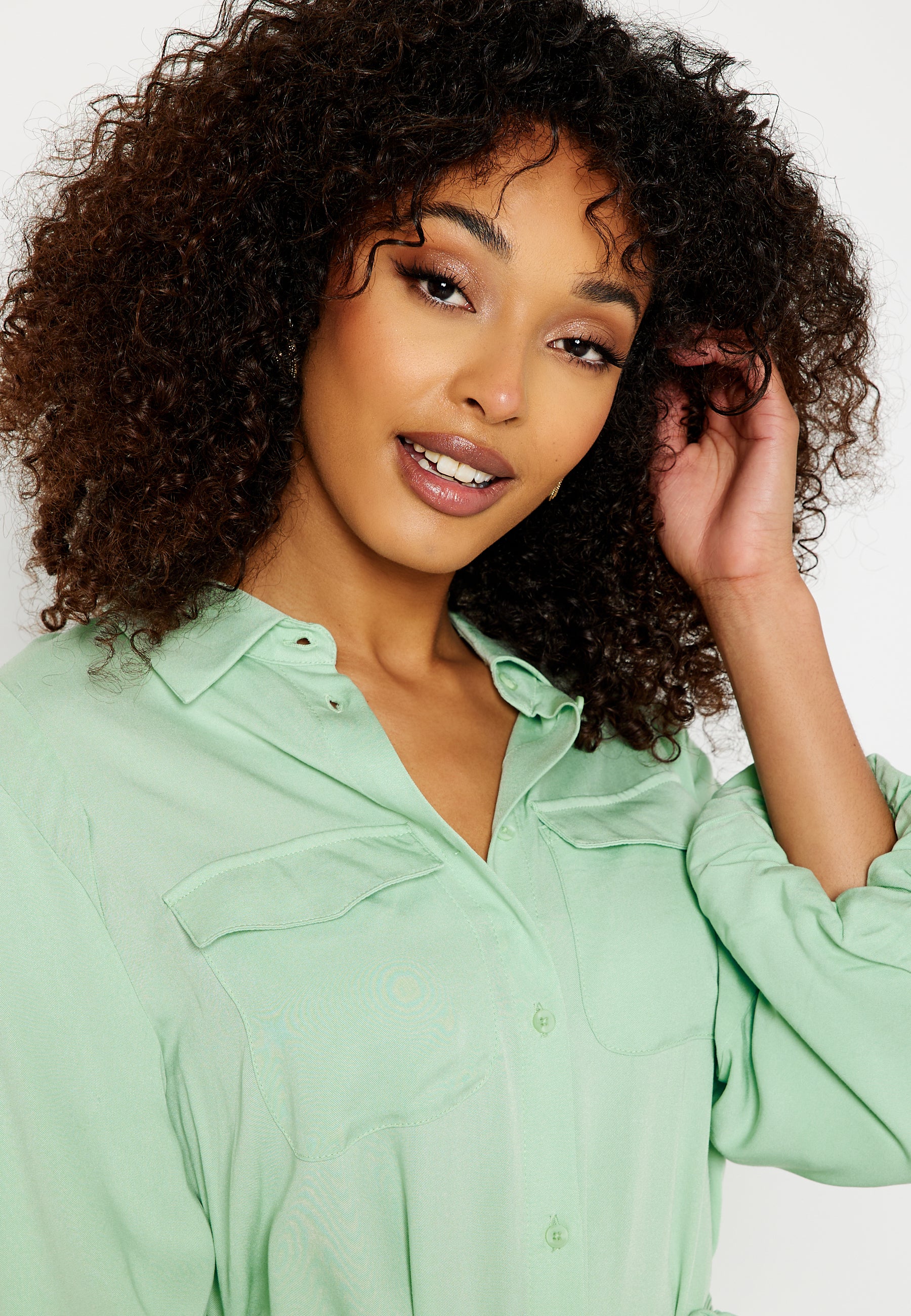 Embrace 3/4 Puff Sleeve Midi Dress - Image 4