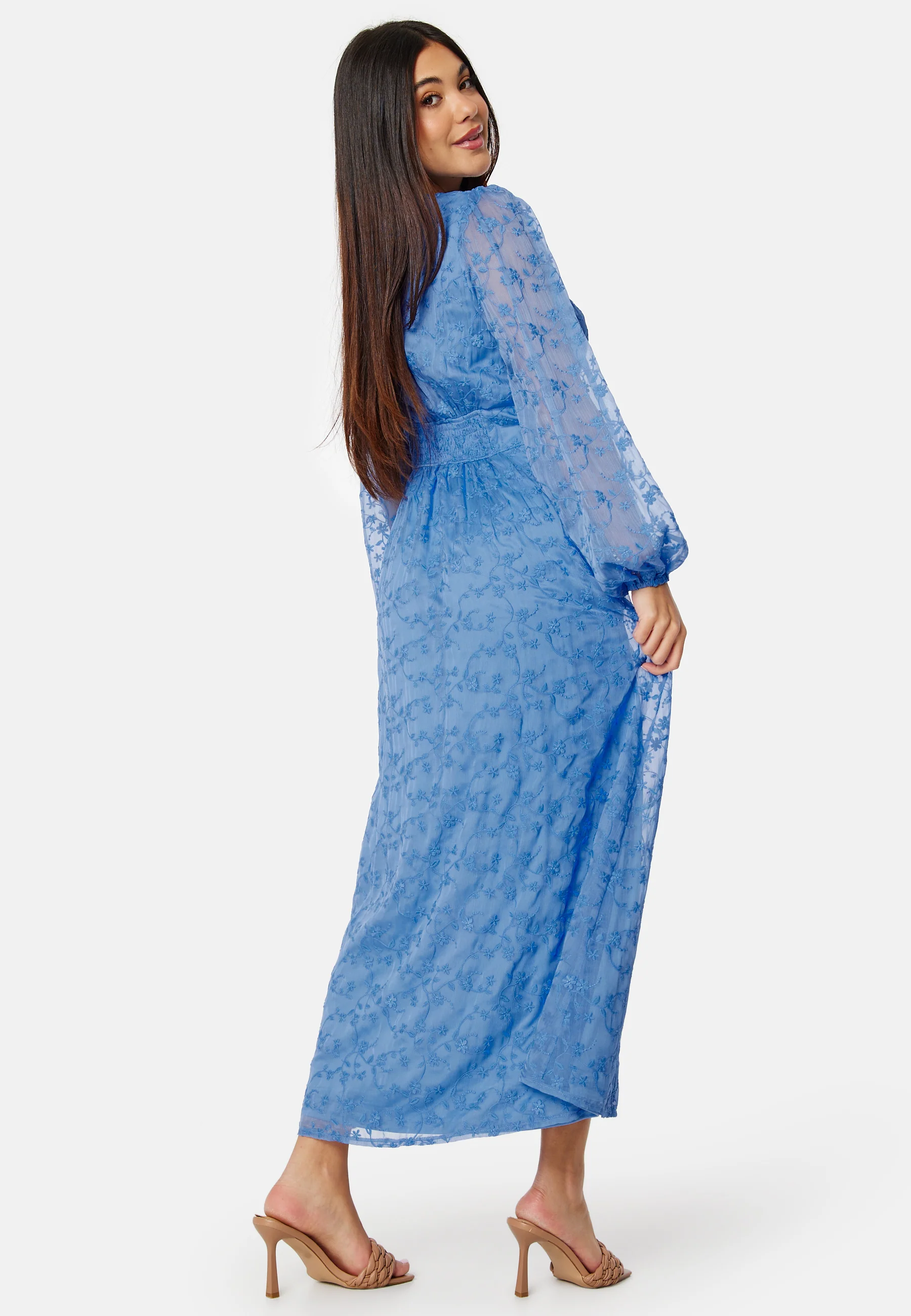 Embroidered Midi Dress - Image 4