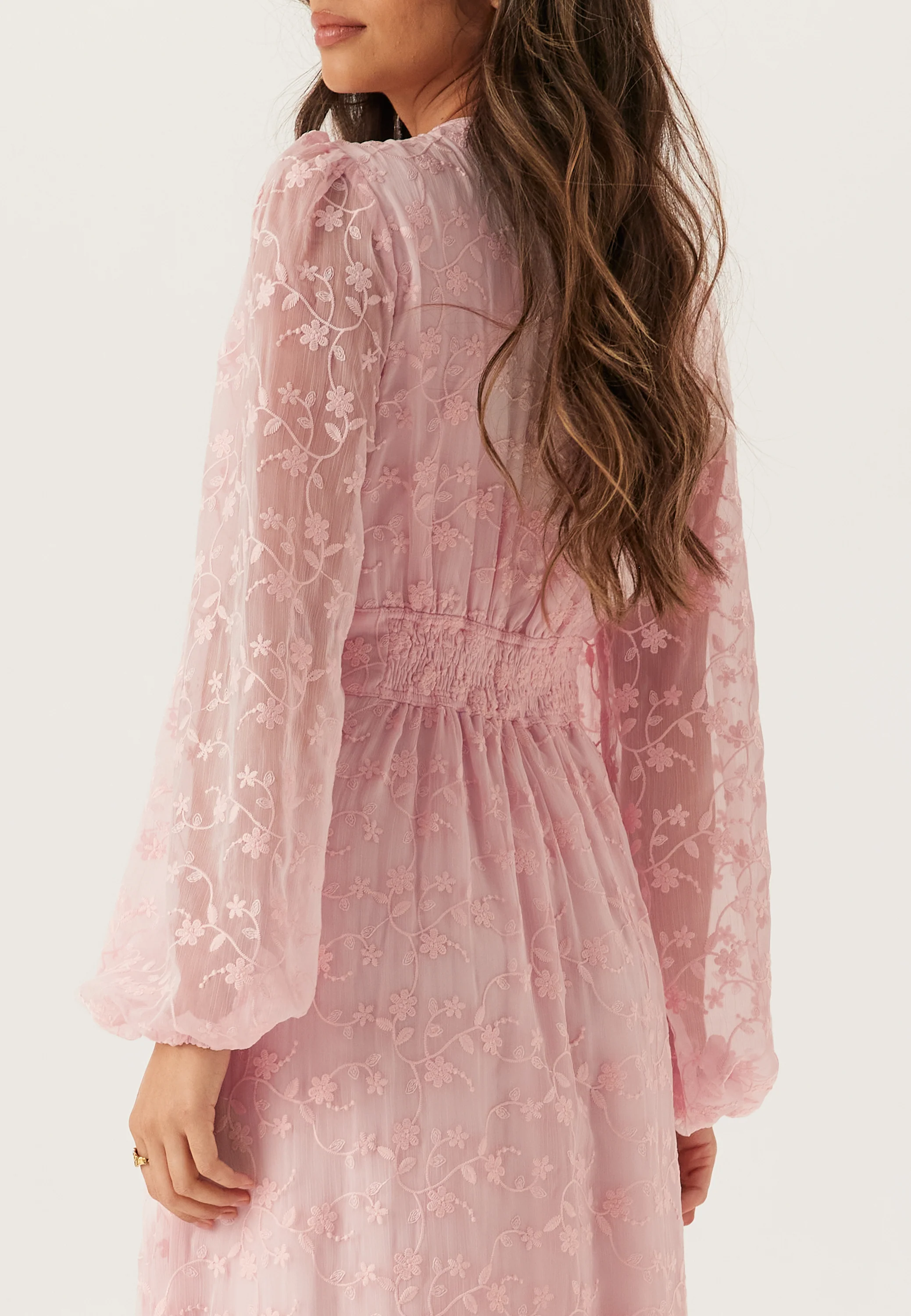 Embroidered Midi Dress - Image 4