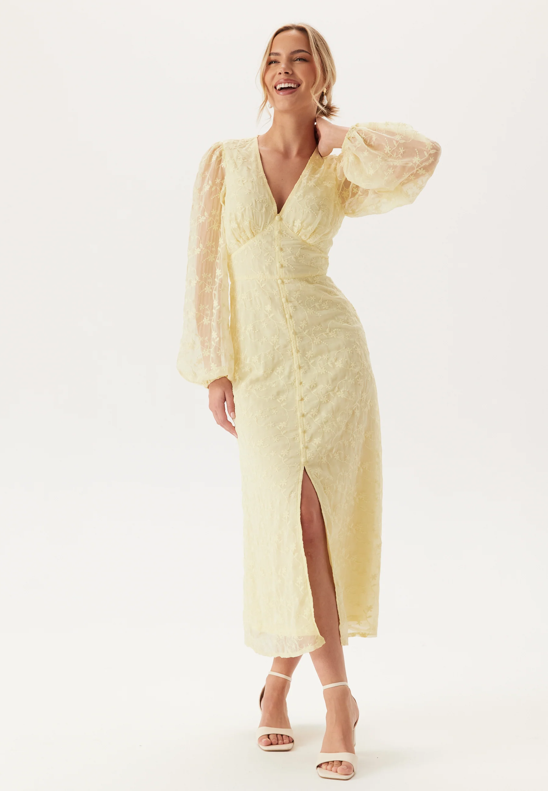 Embroidered Midi Dress - Image 2