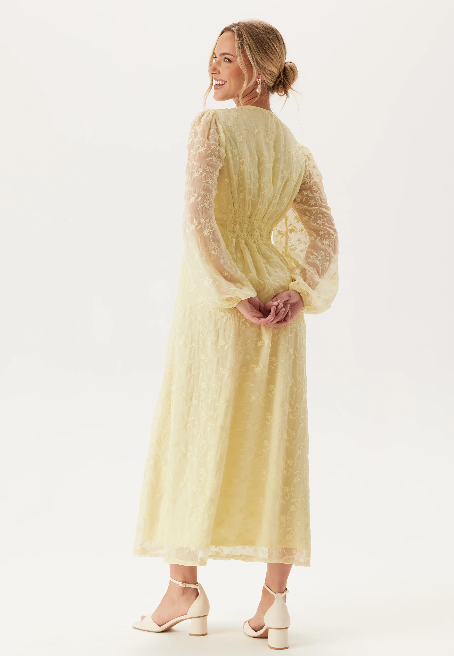 Embroidered Midi Dress - Image 3