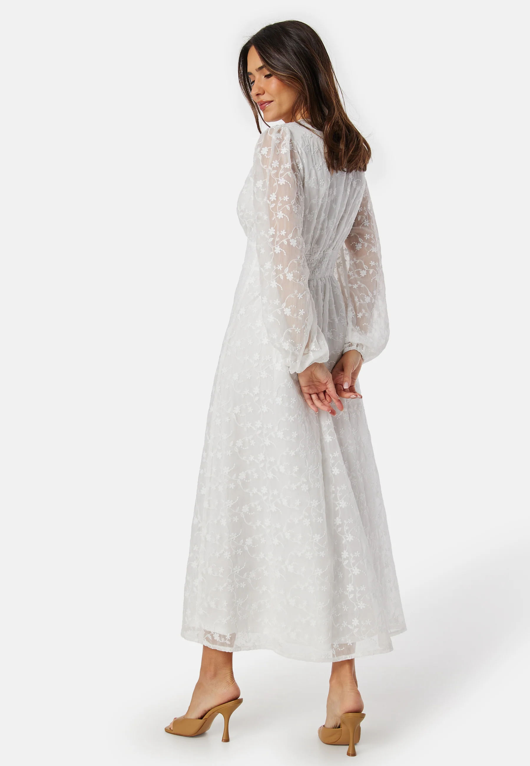 Embroidered Midi Dress - Image 3