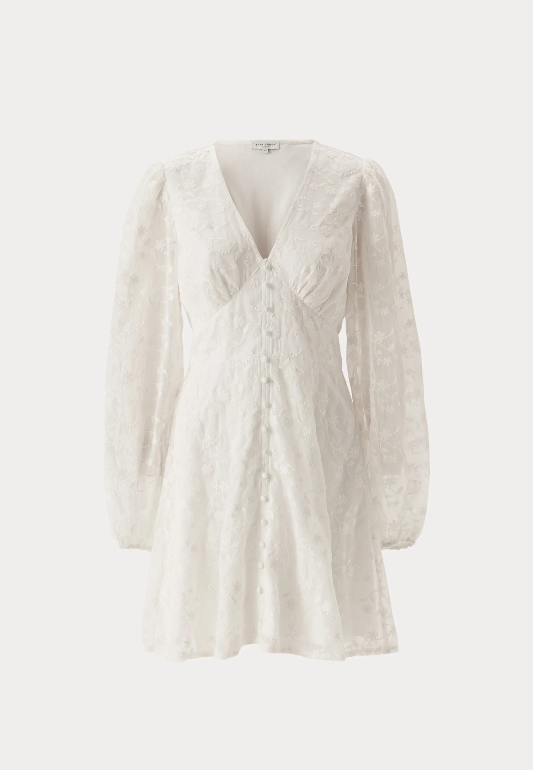 Embroidered Short Dress - Image 8