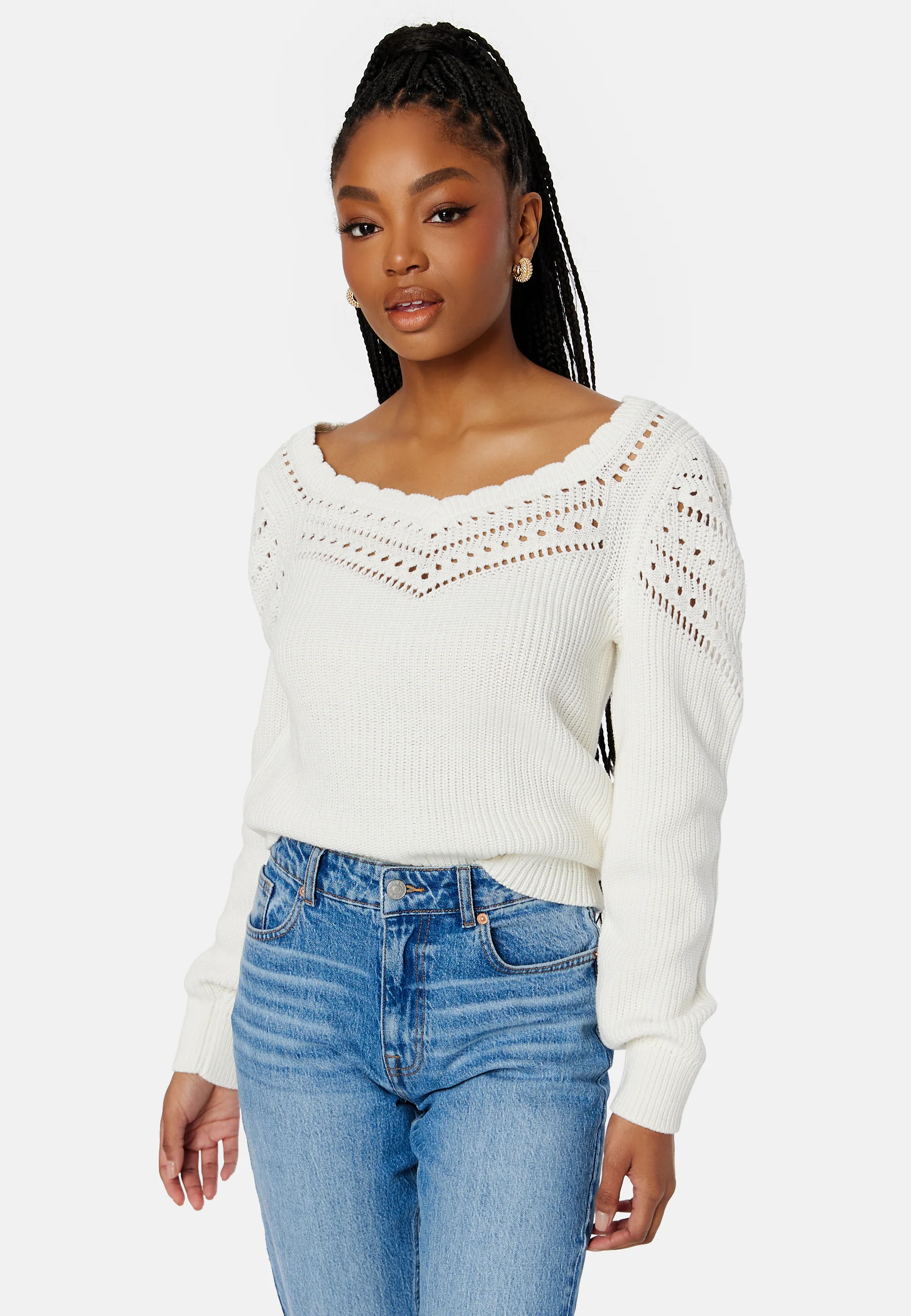 Emmy Sweetheart L/S Knit Top - Image 4