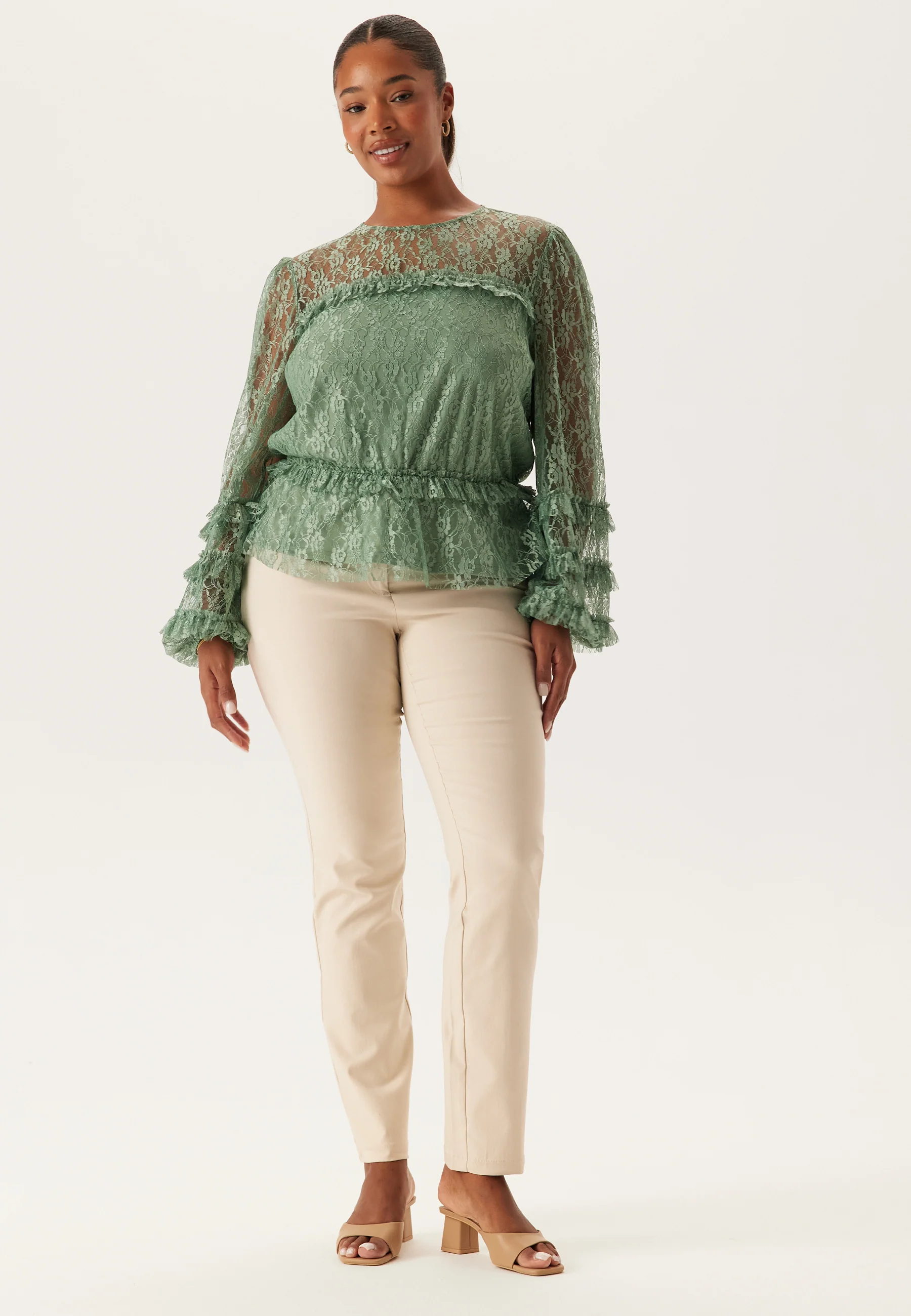 Everly High Waist Stretchy Trousers - Image 7