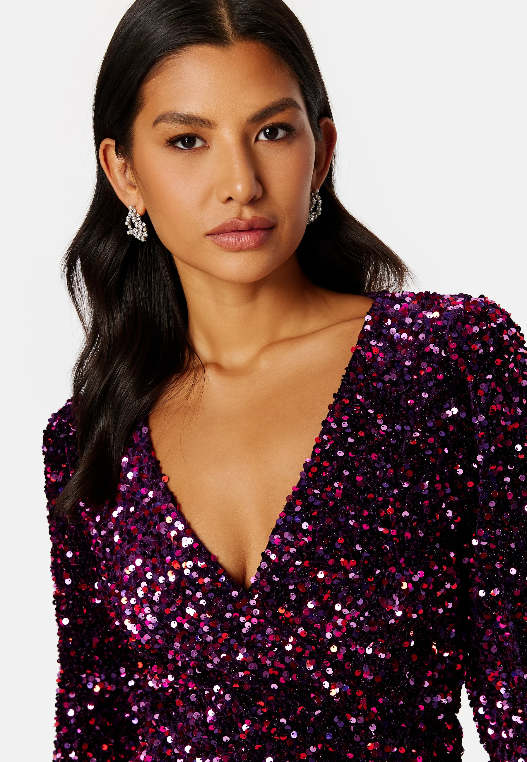 Fame L/S V-Neck Dress - Image 4