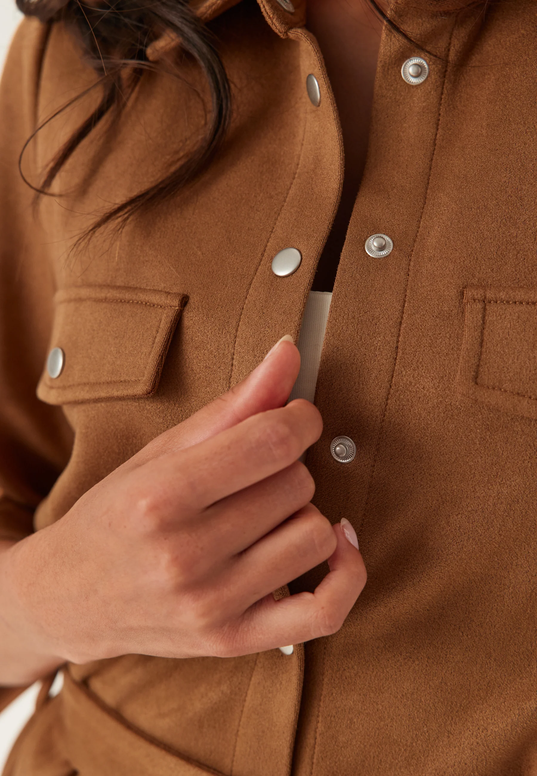 Faux Suede Shirt - Image 6