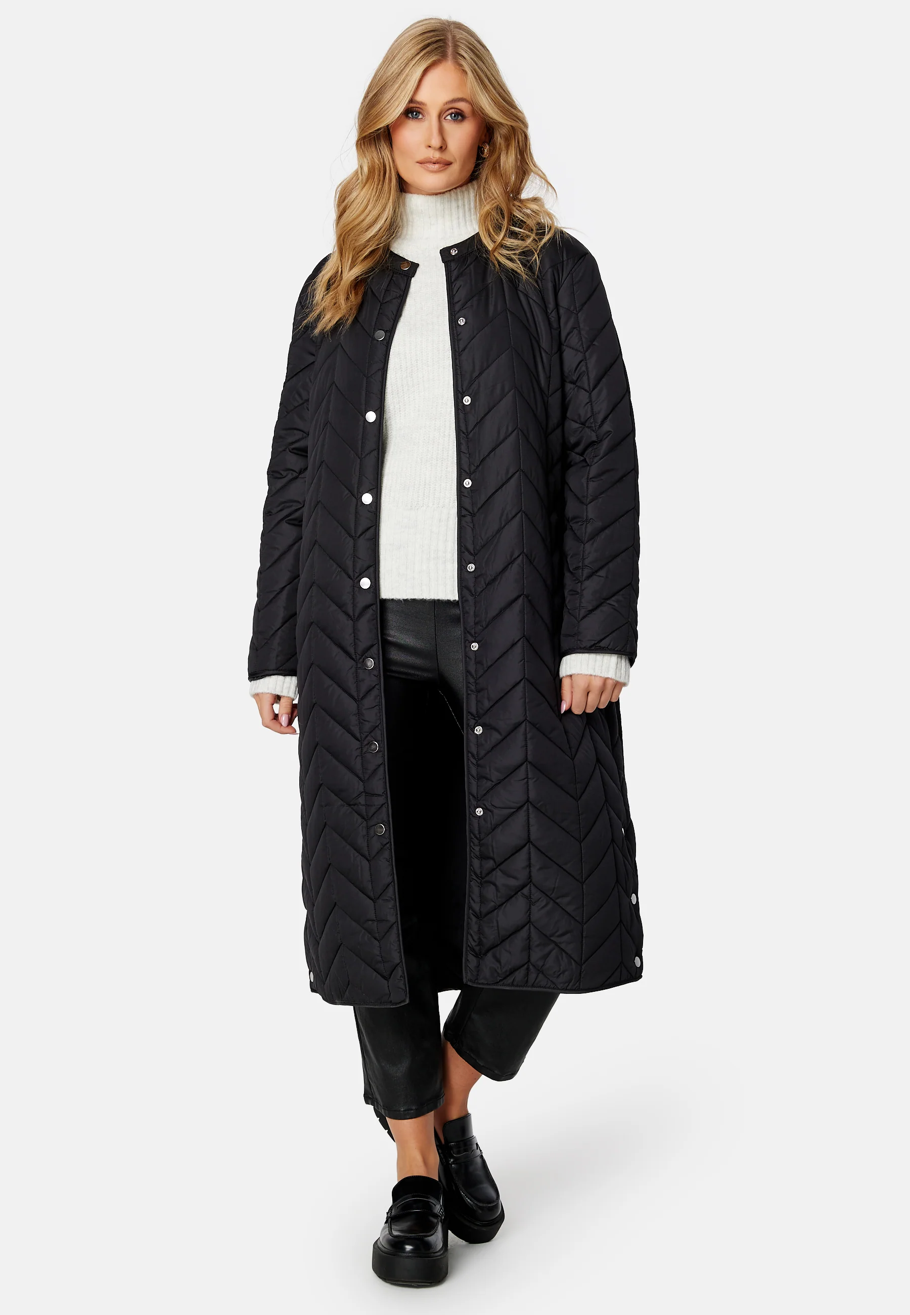 Fawn Long Quilted Jacket - Image 2