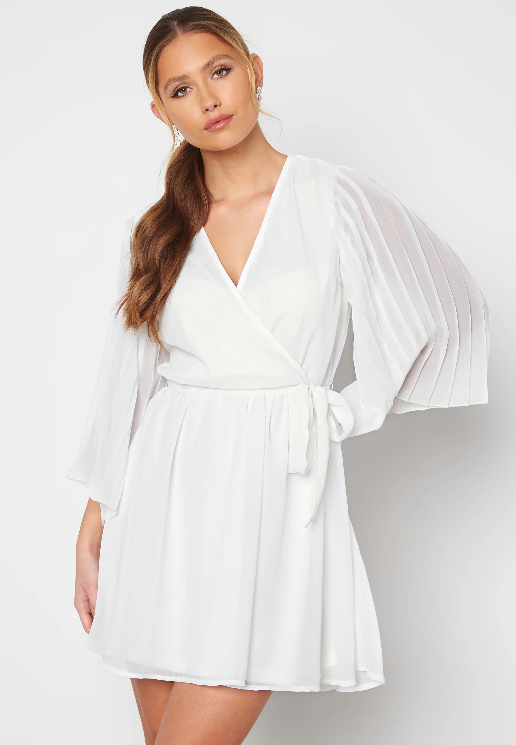 Fayme pleated sleeve dress - Image 2