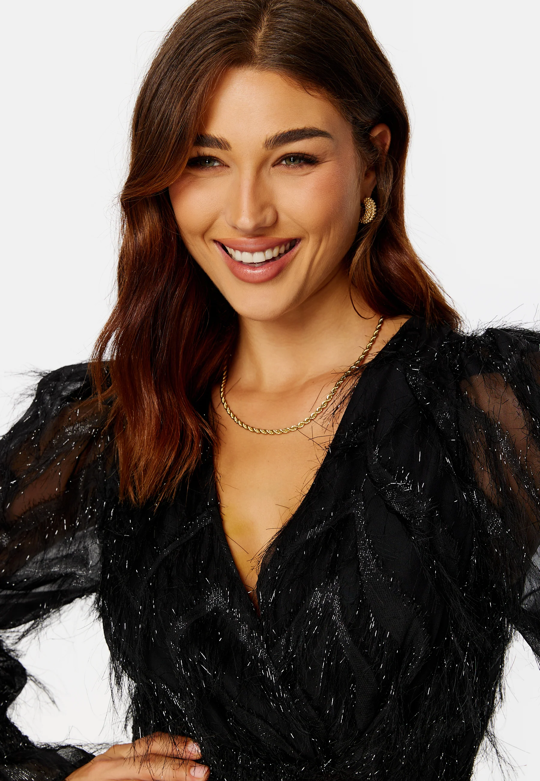 Feather L/S V-Neck Top - Image 4
